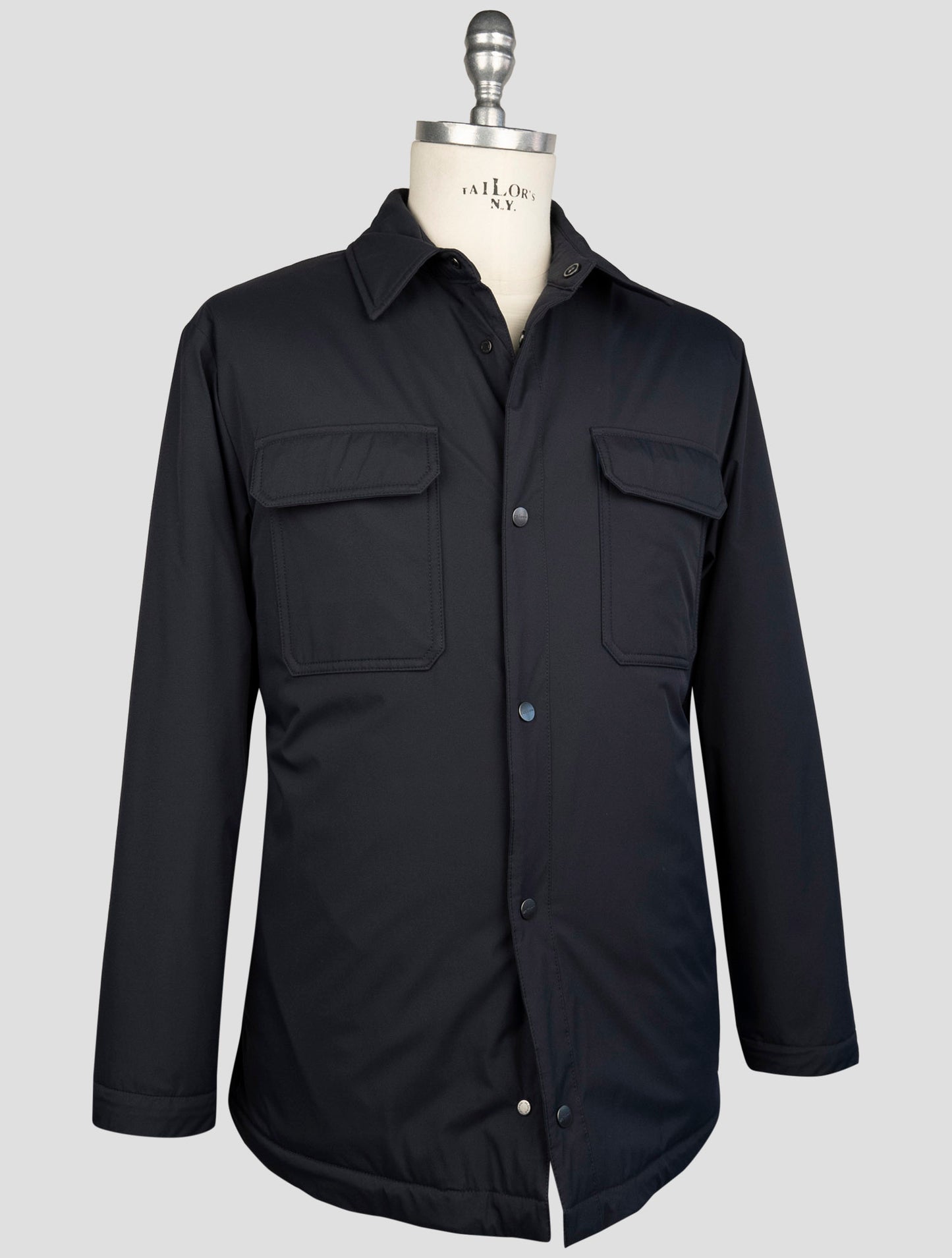 Kiton Blue Pl Coat