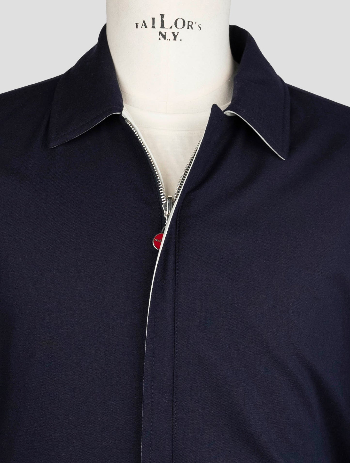 Kiton Blue Gray Silk Cashmere Pl Coat