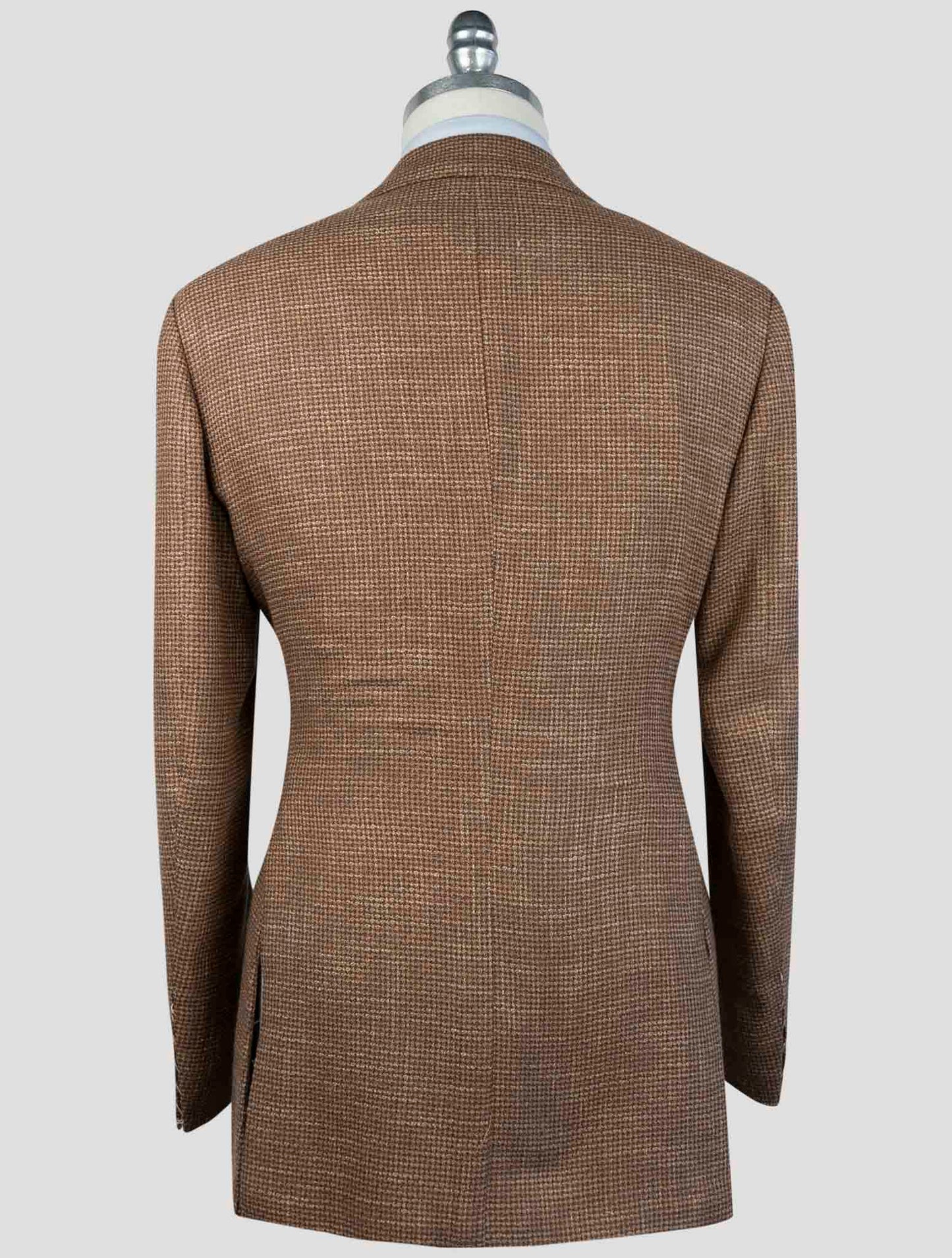 Kiton Brown Cashmere Silk Cotton Virgin Wool Pa Blazer