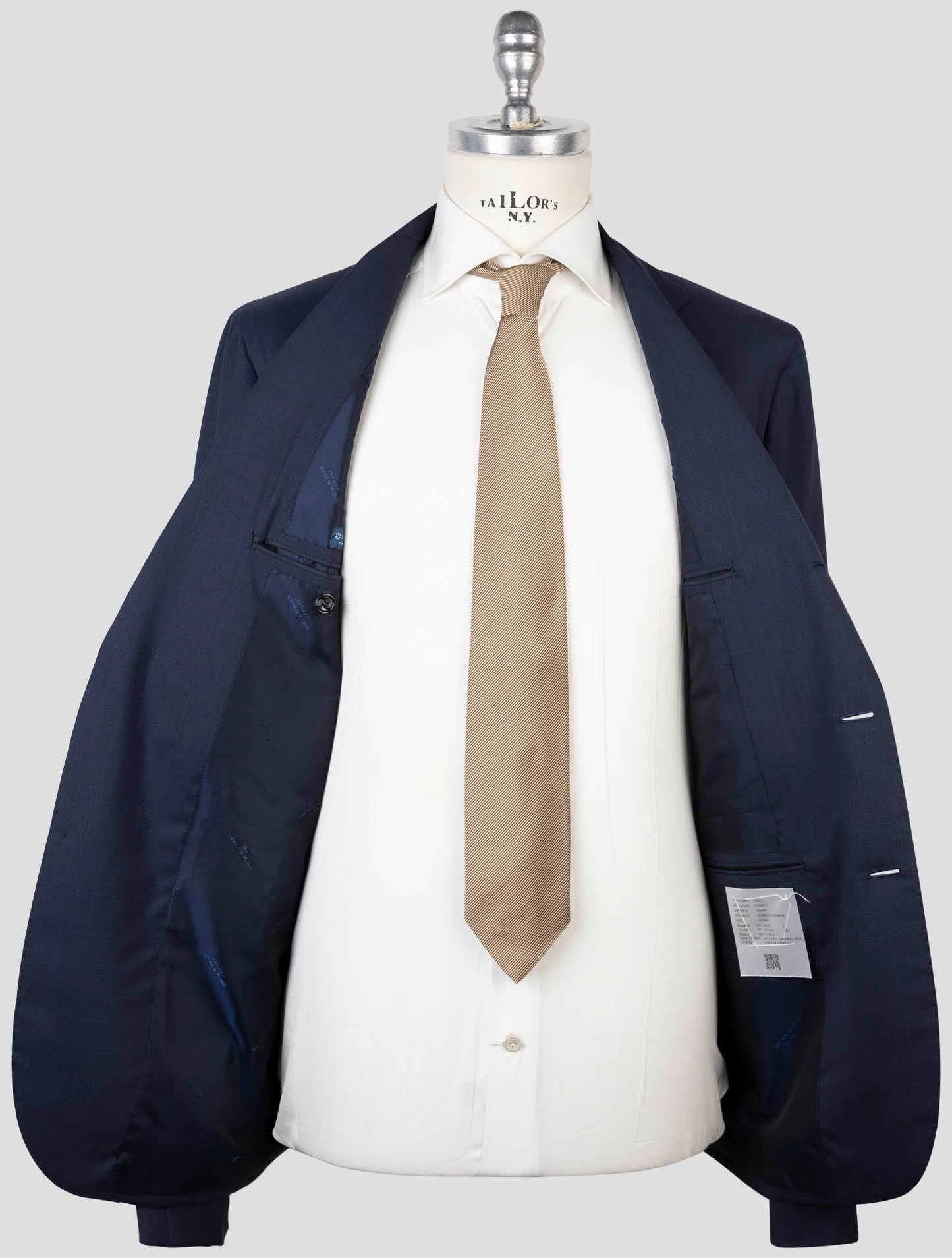 Kiton Blue Wool 150's Diamante Blue Suit