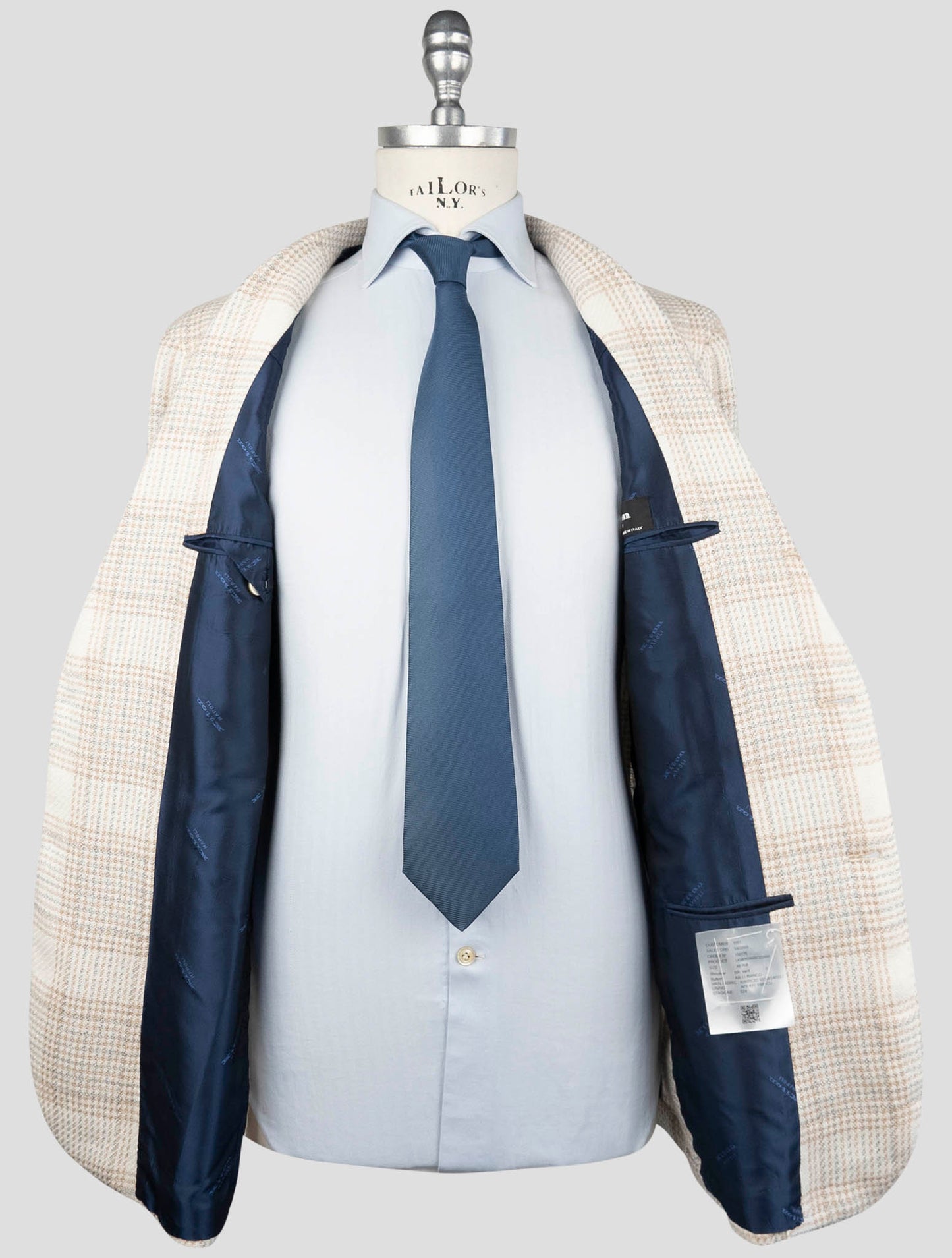 Kiton Multicolor Cashmere Linen Blazer