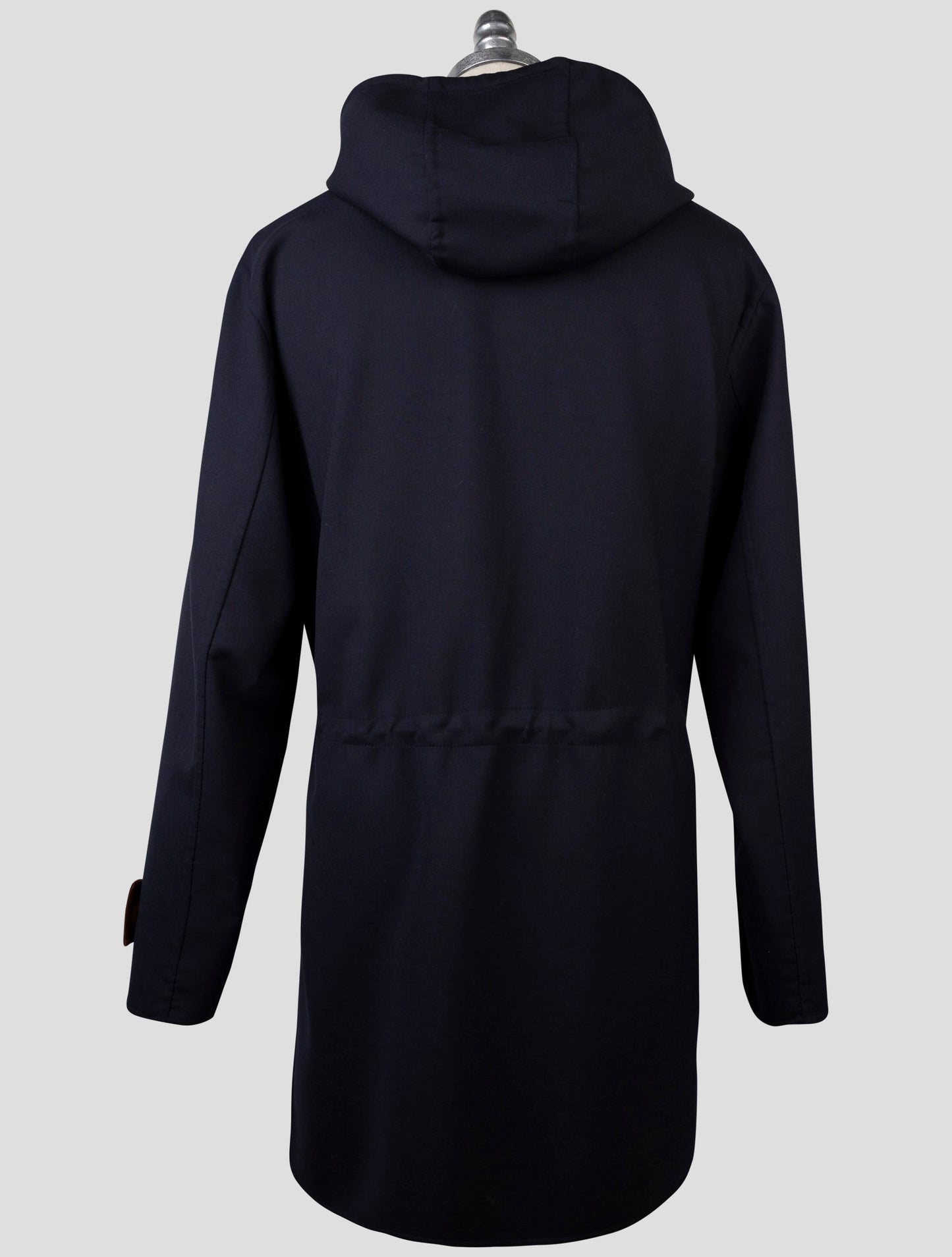 kiton Blue Wool Ea Overcoat