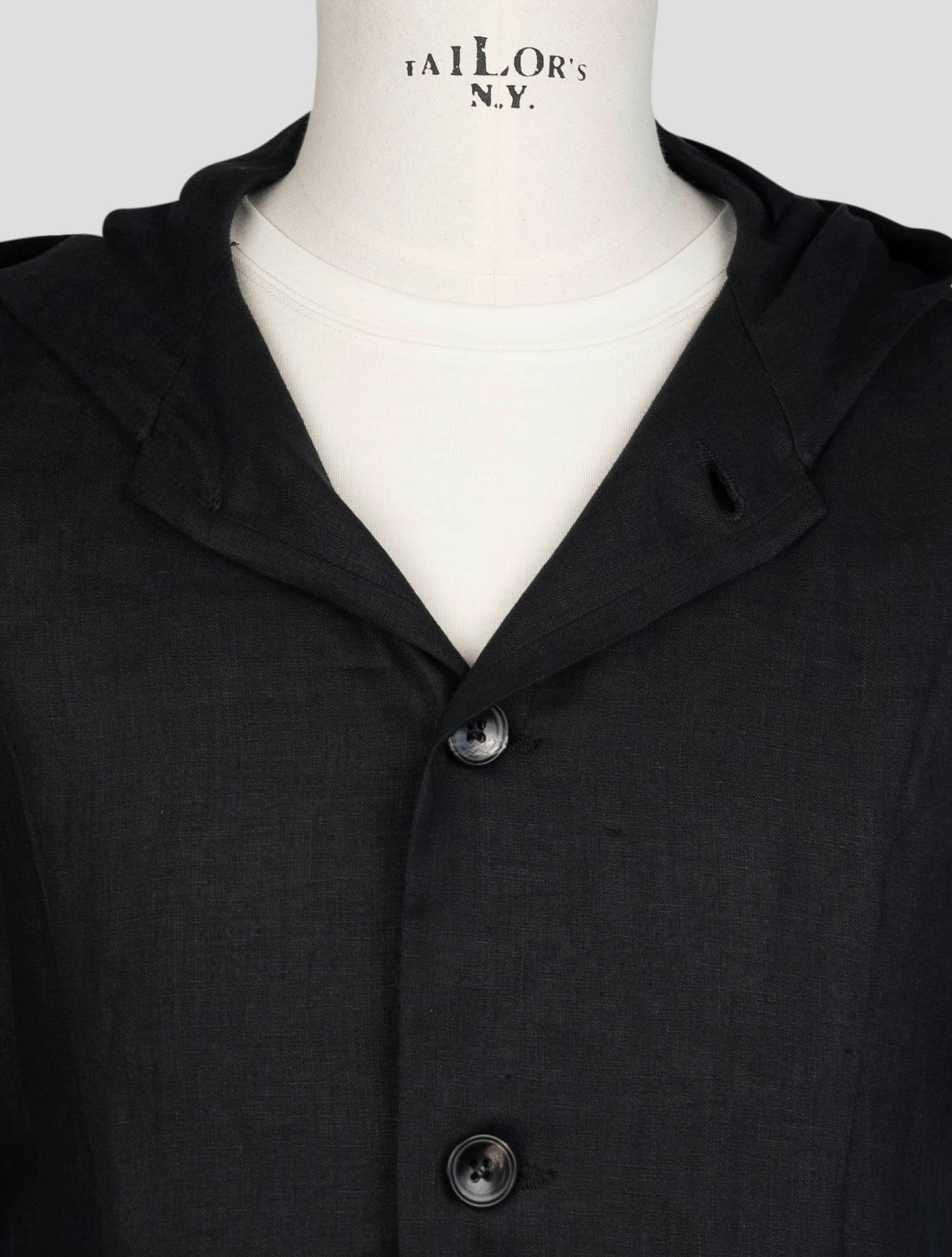 Kiton Black Linen Shirt Luca