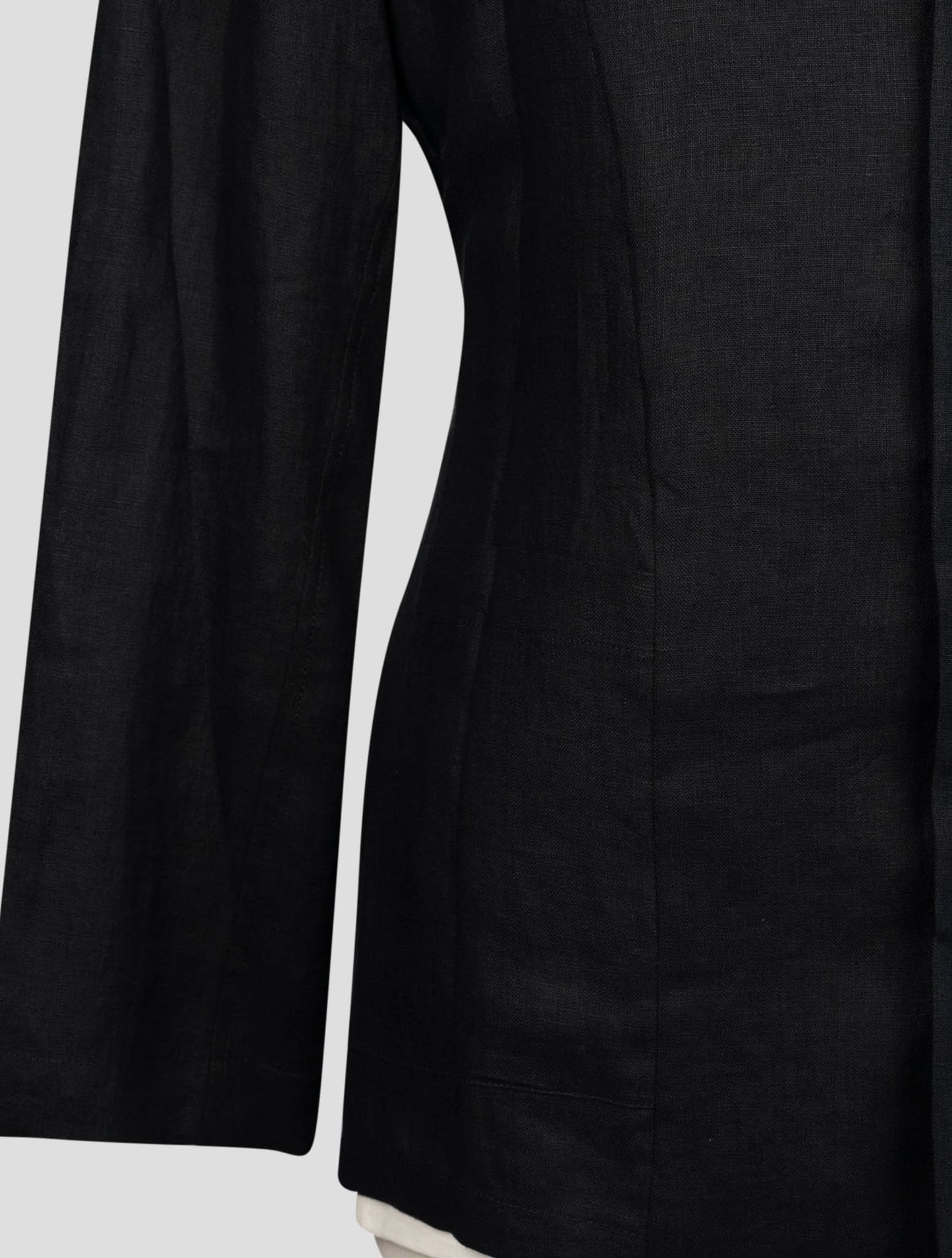 Kiton Black Linen Shirt Luca