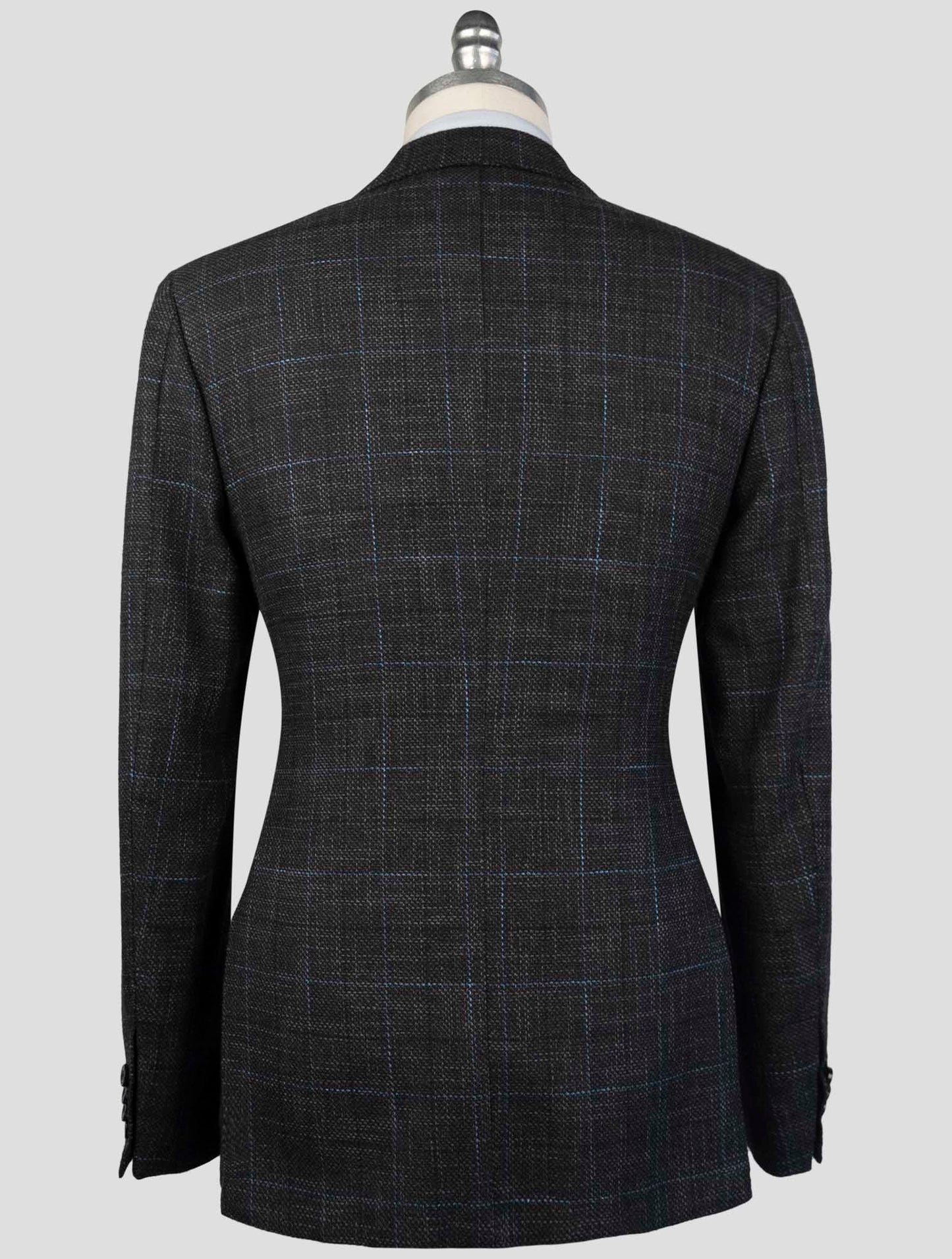 Kiton Brown Cashmere Virgin Wool Silk Cotton Pa Blazer