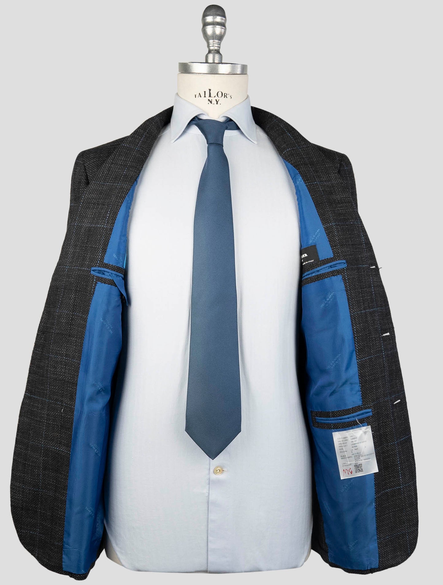 Kiton Brown Cashmere Virgin Wool Silk Cotton Pa Blazer