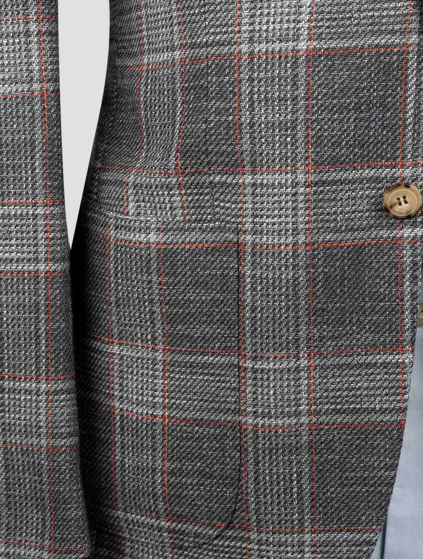 Kiton Multicolor Cashmere Virgin Wool Silk Cotton Pa Blazer