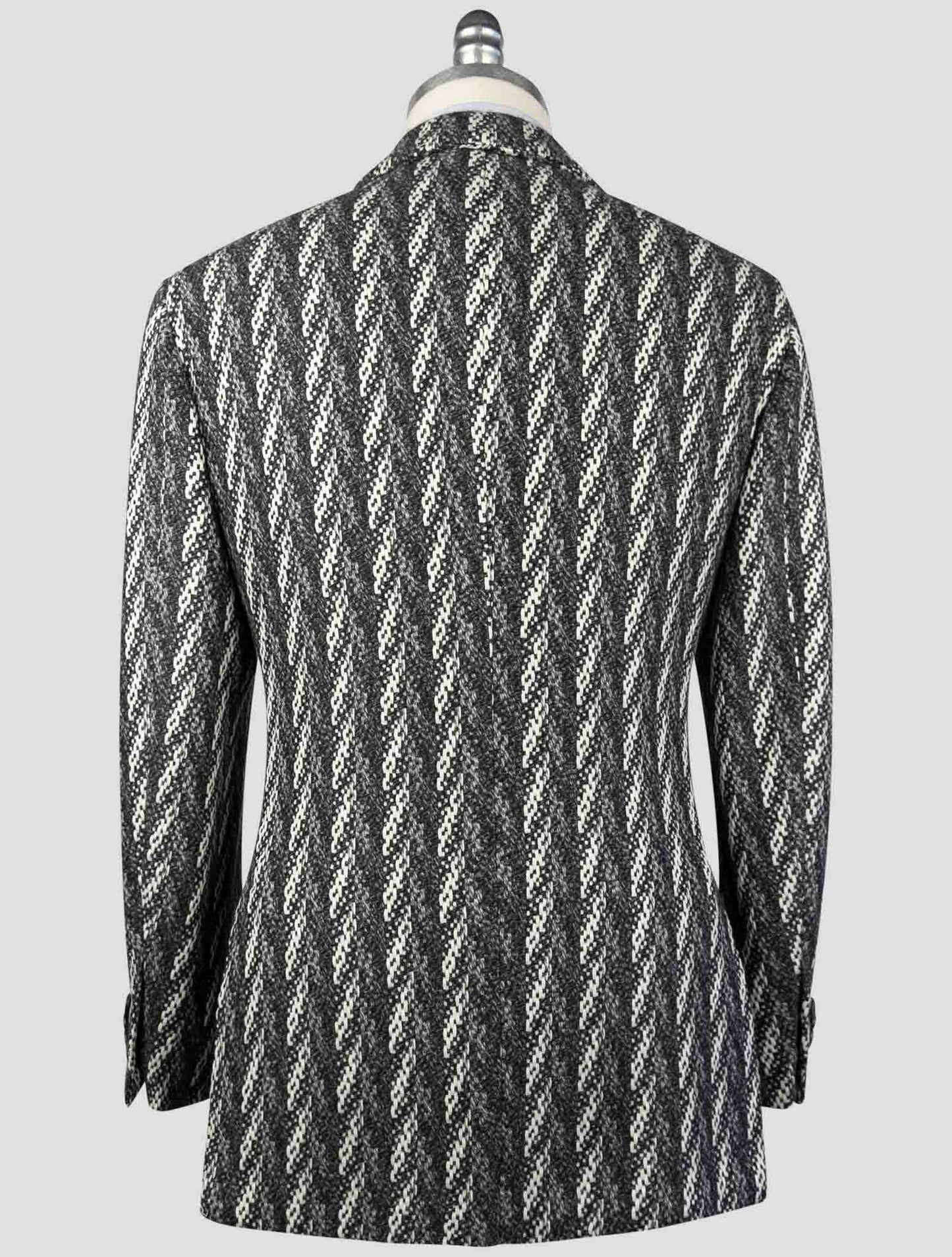 Kiton Gray White Cashmere Blazer