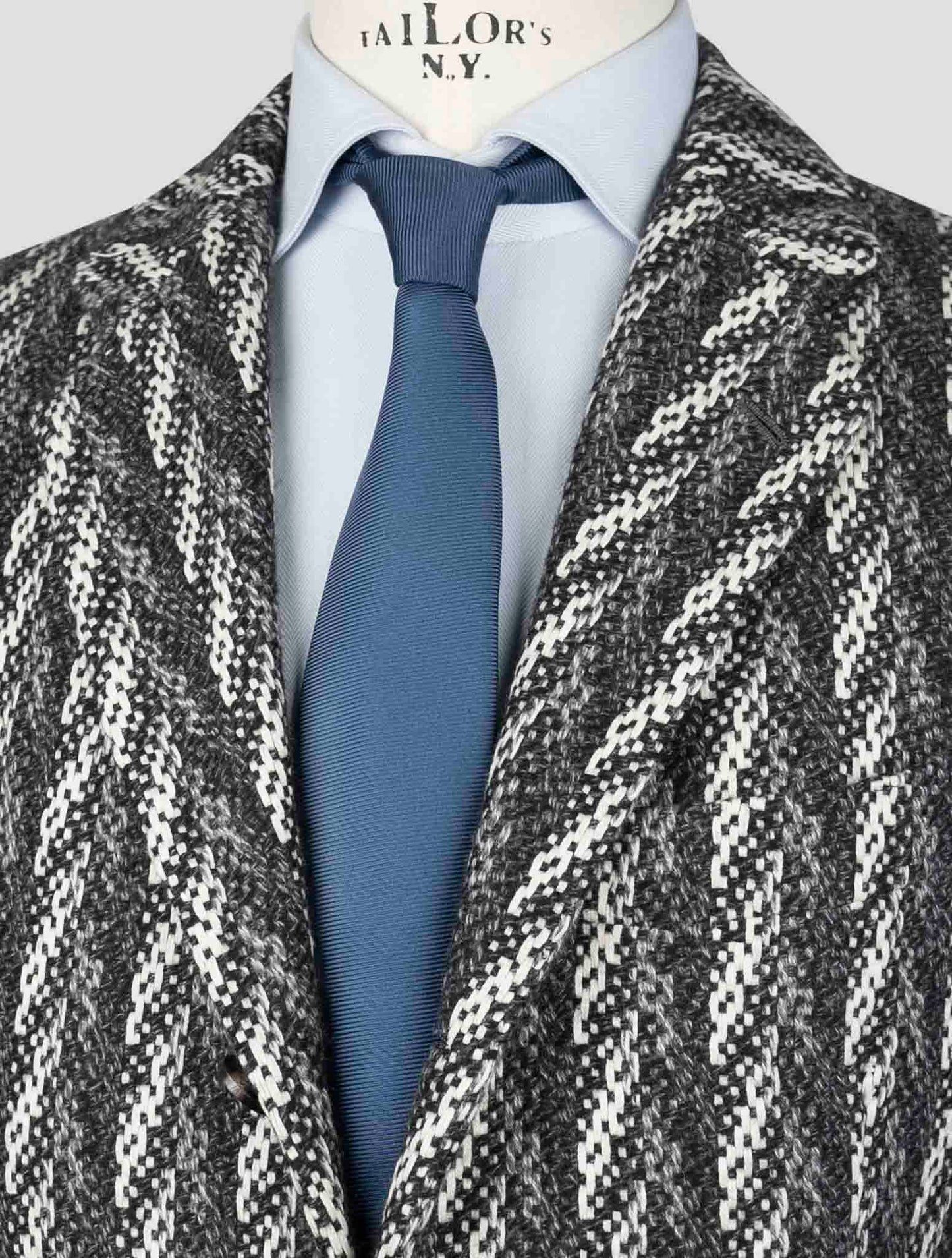 Kiton Gray White Cashmere Blazer