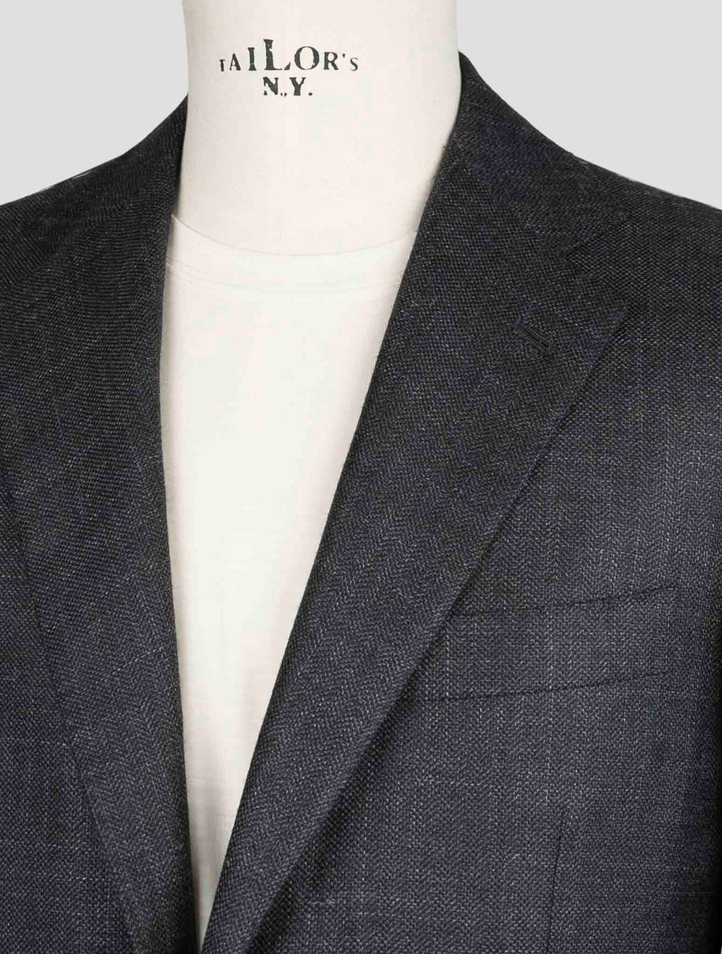 Kiton Gray Cashmere Silk Linen Blazer