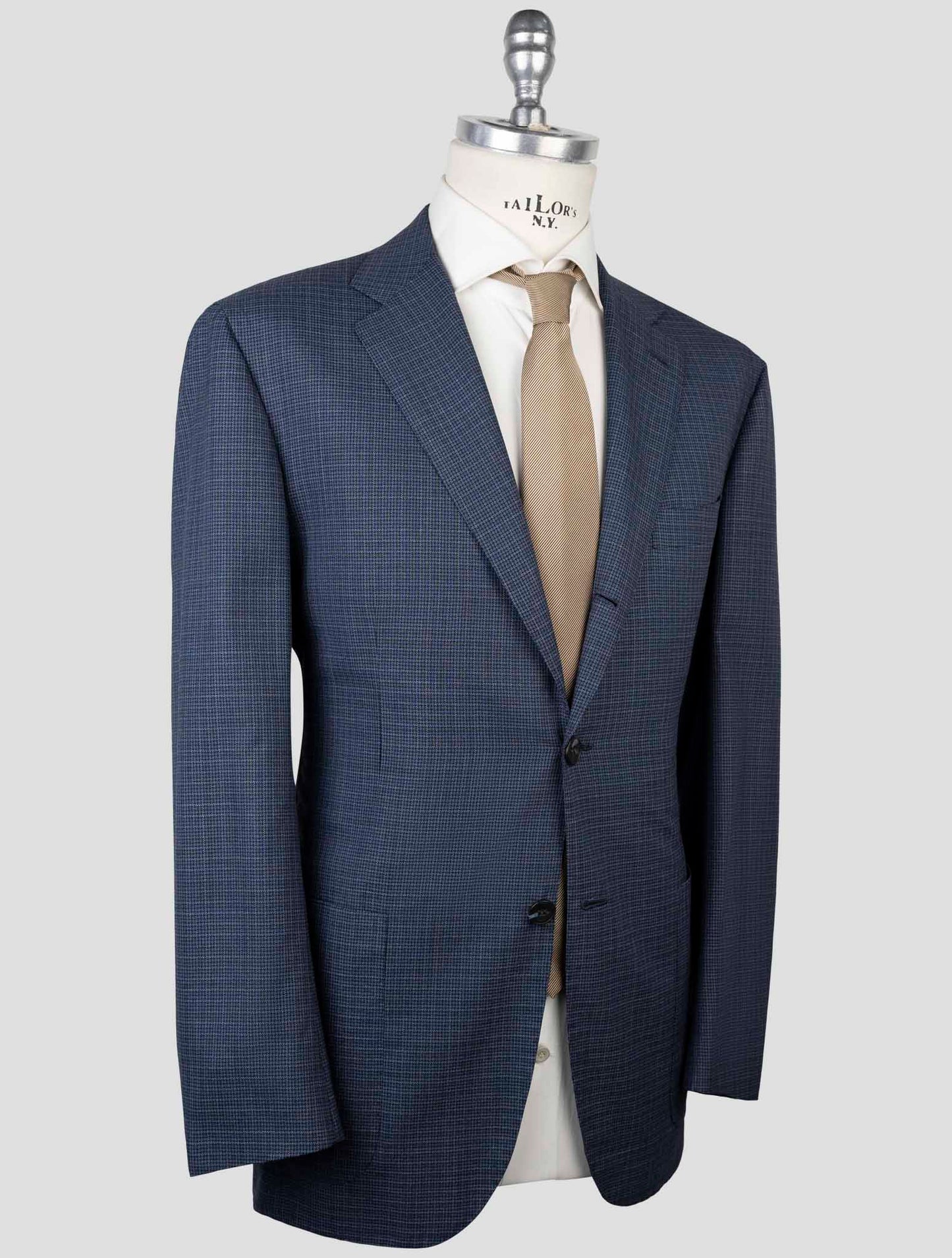 Kiton Blue Virgin Wool 14 Micron Suit