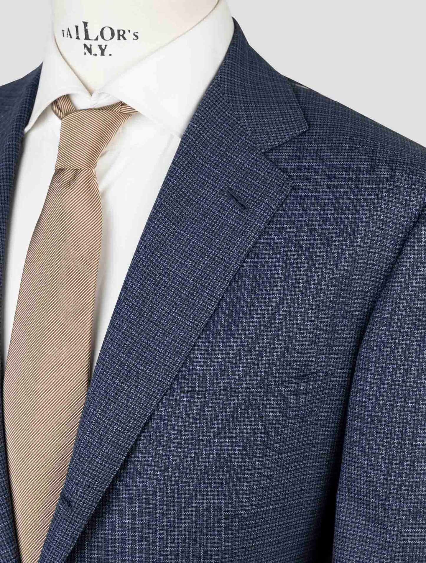 Kiton Blue Virgin Wool 14 Micron Suit