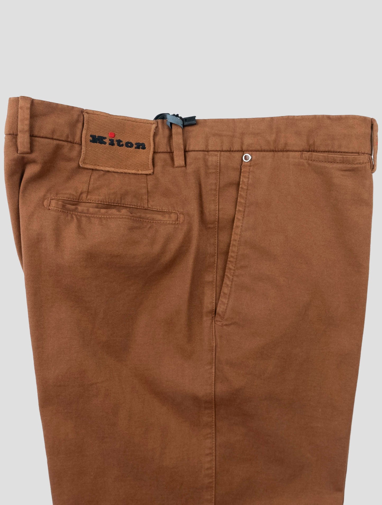 Kiton Brown Cotton Cashmere Ea Pants