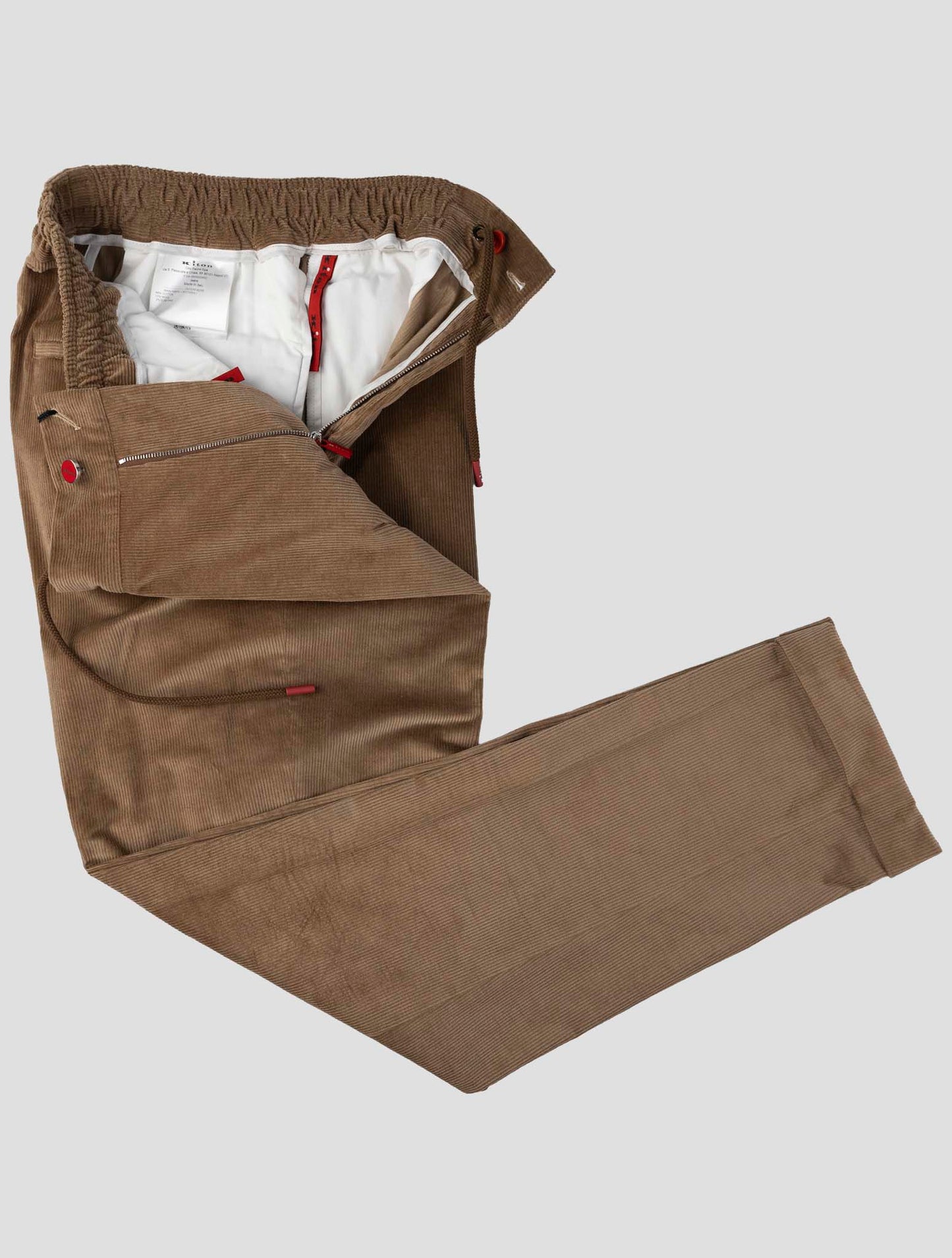 Kiton Brown Cotton Wool Ea Velvet Pants