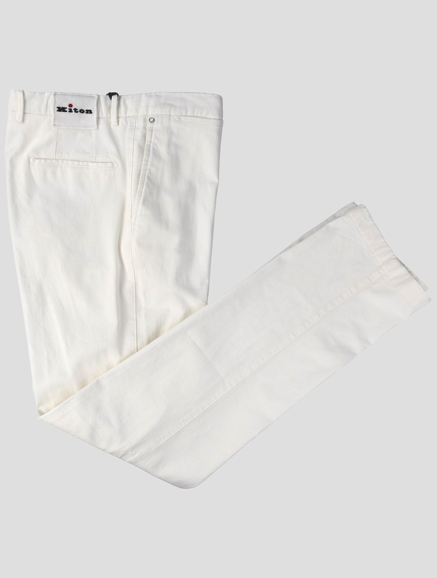 Kiton White Cotton Cashmere Ea Jeans