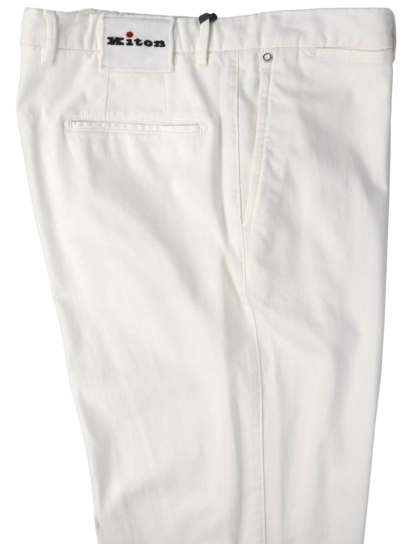 Kiton White Cotton Cashmere Ea Jeans