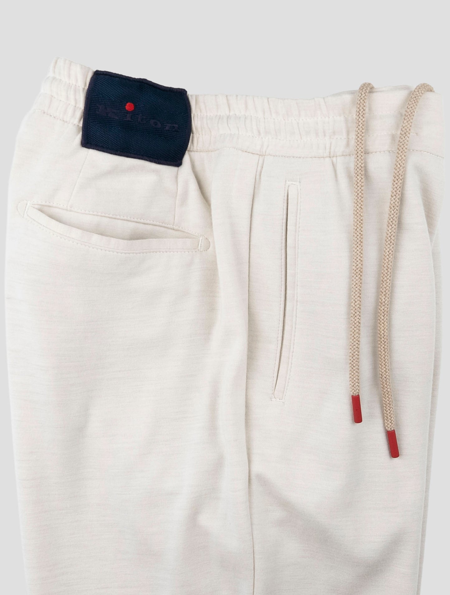 Kiton White Wool Pa Pants