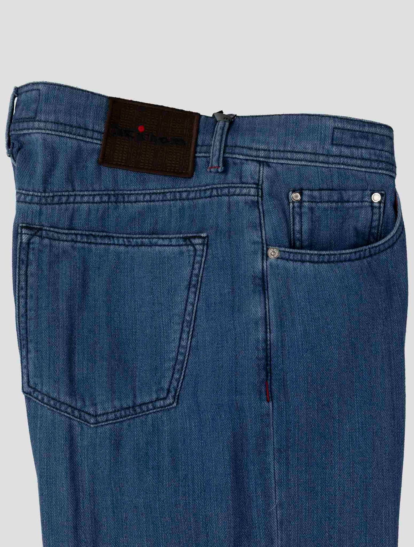Kiton Blue Cotton Ea Jeans
