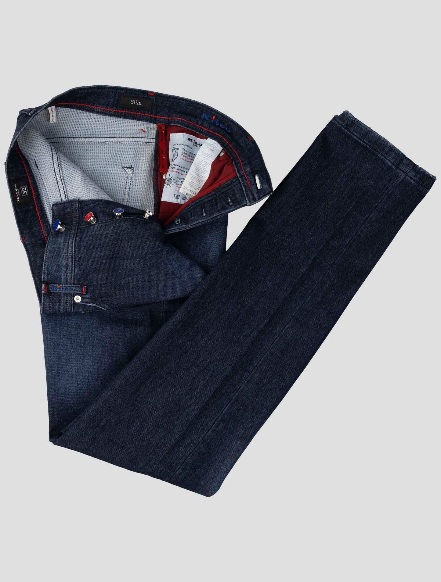 Kiton Denim Cotton Ea Jeans