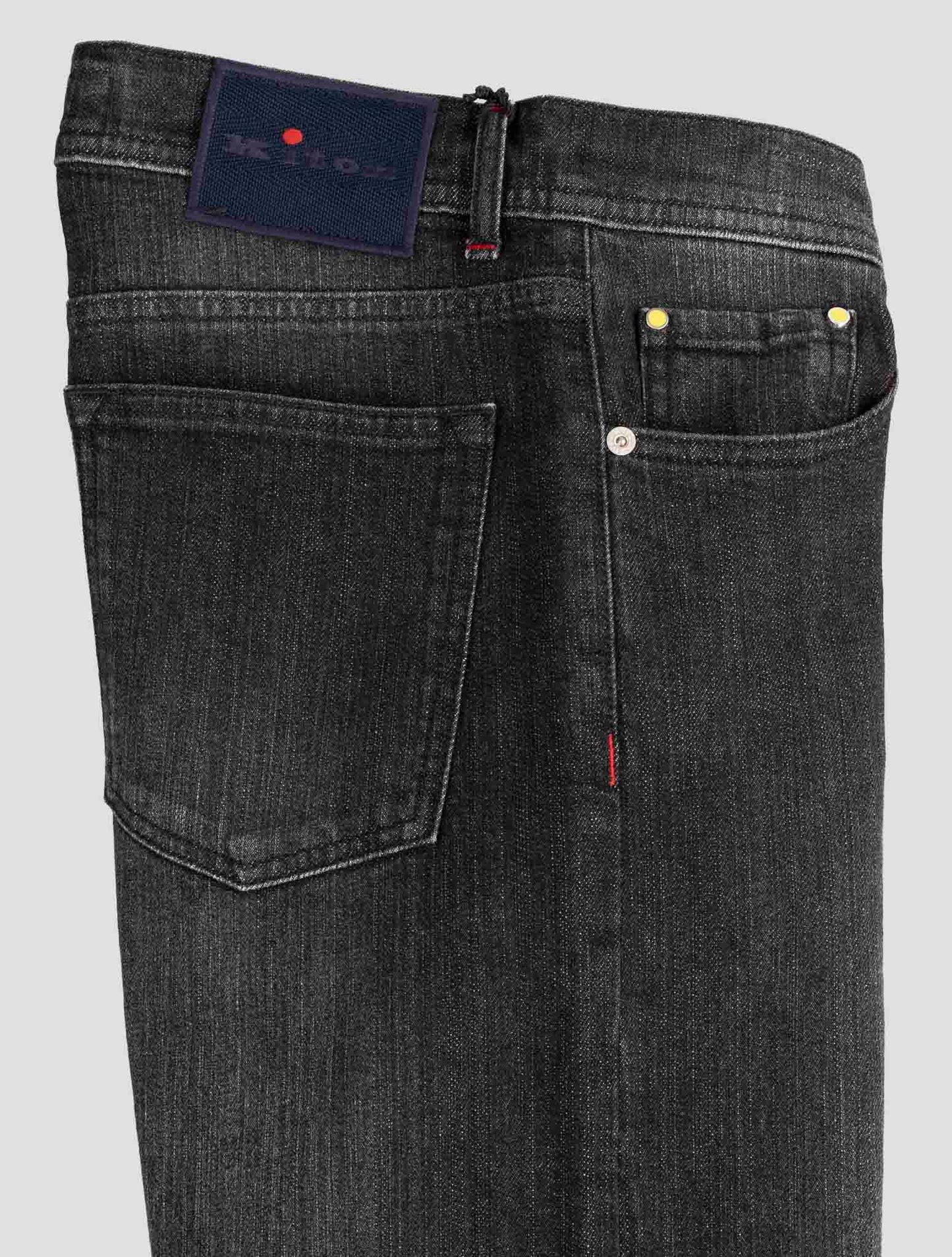 Kiton Dark Gray Cotton Ea Jeans