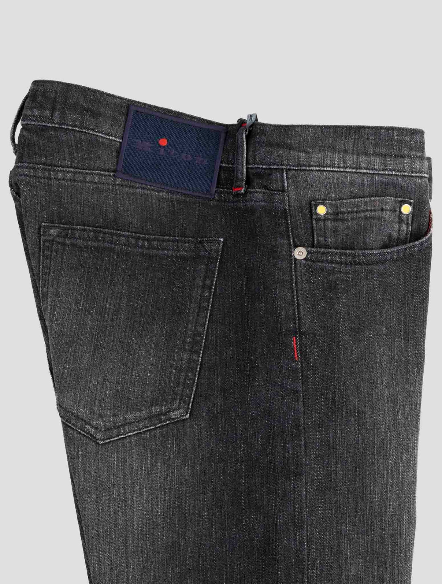 Kiton Dark Gray Cotton Ea Jeans