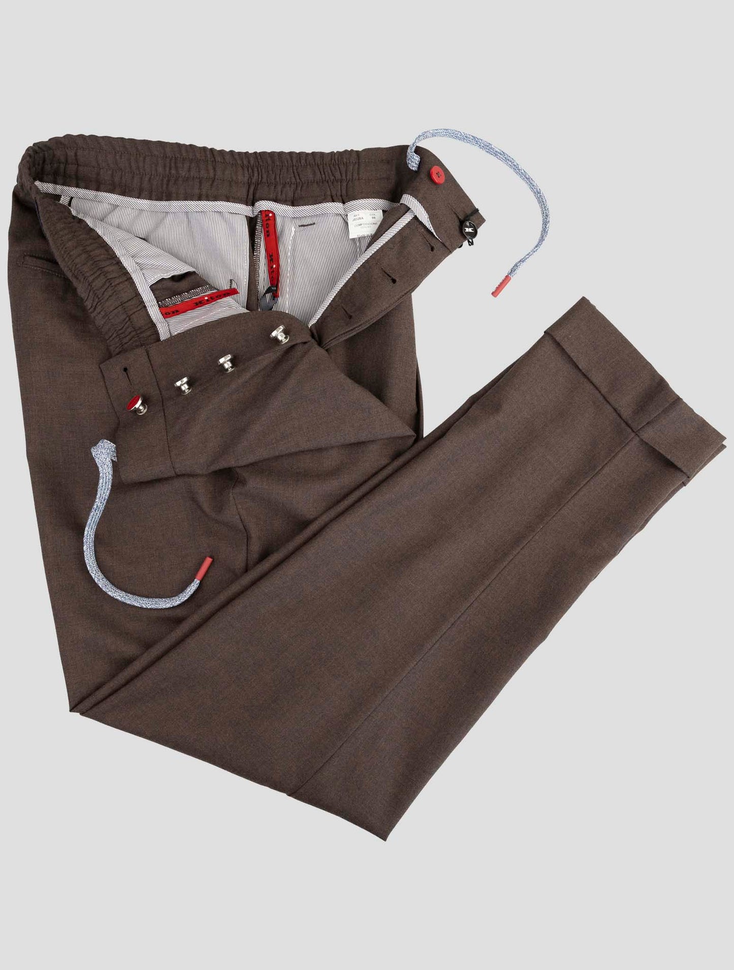 Kiton Brown Cashmere Pants