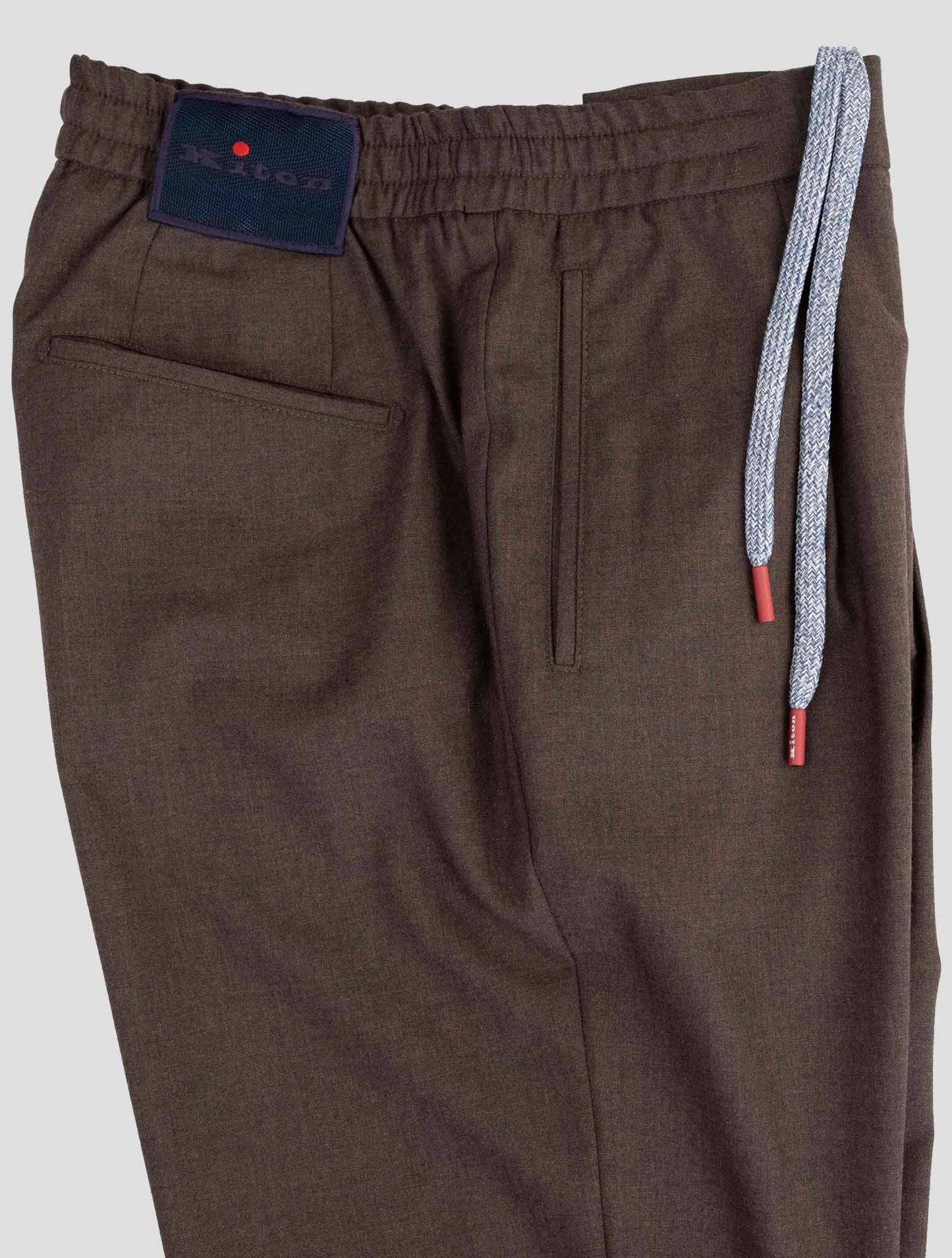 Kiton Brown Cashmere Pants