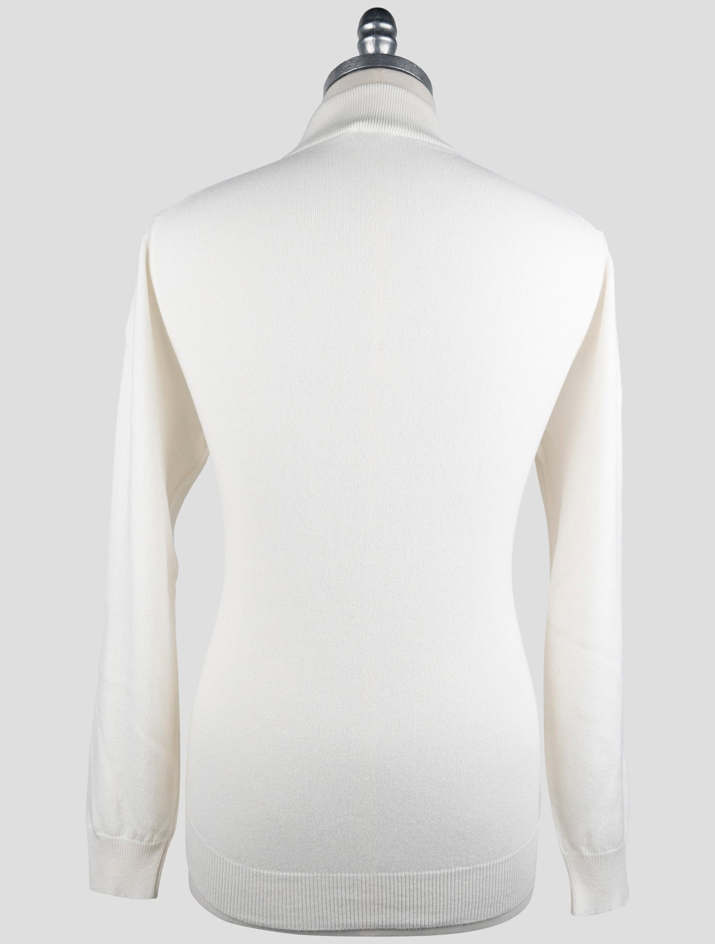 Kiton White Cashmere Sweater Polo