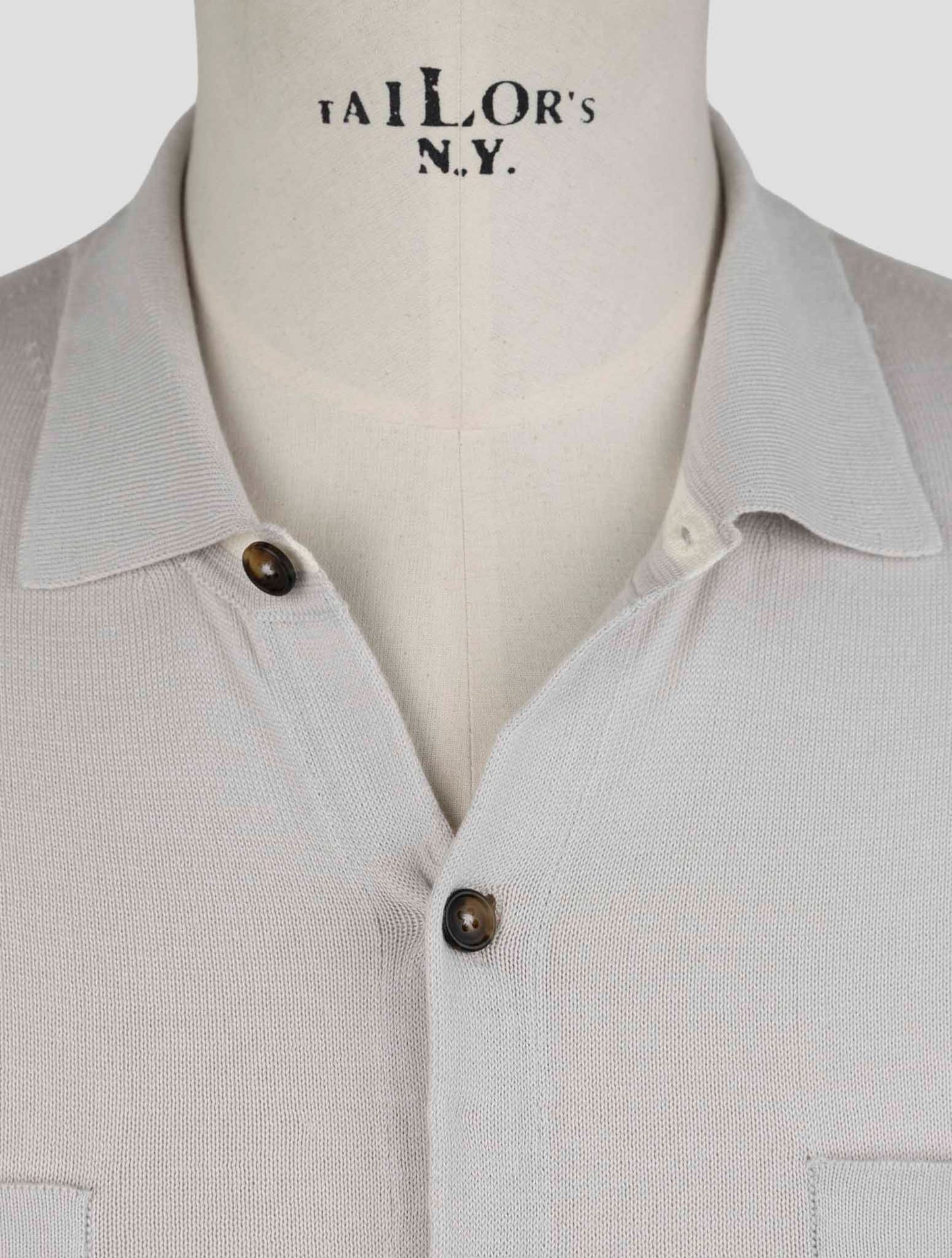 Kiton Gray Cotton Shirt