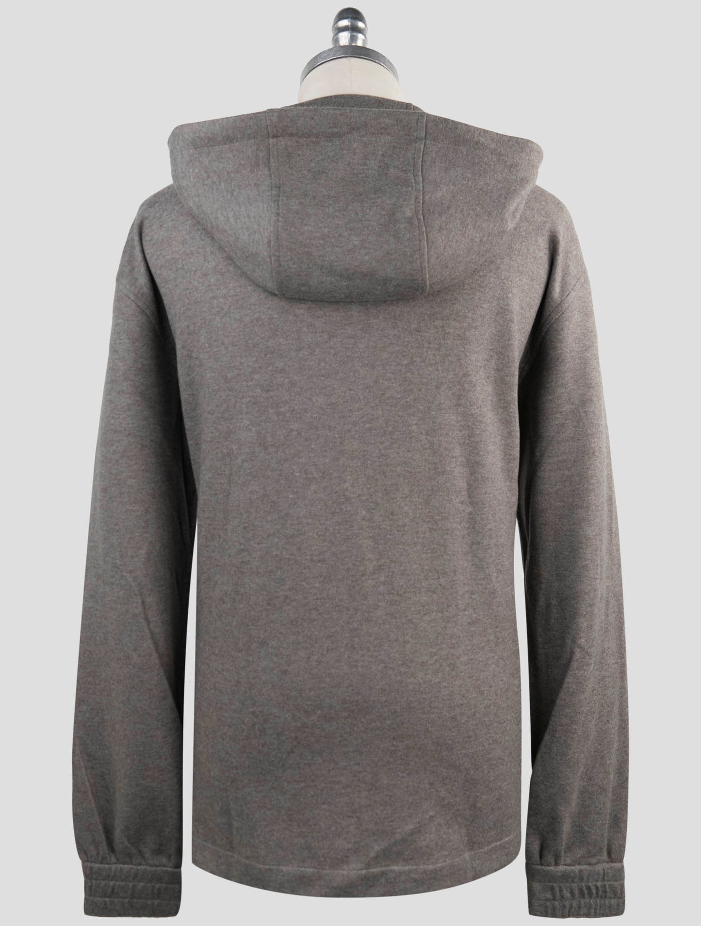 Kiton Gray Cashmere Pa Sweater Full Zip Hoodie