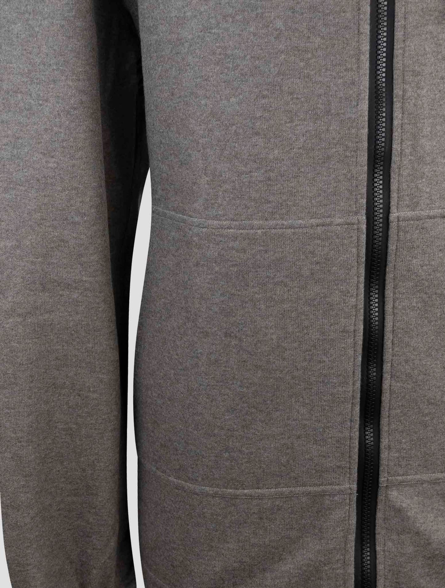 Kiton Gray Cashmere Pa Sweater Full Zip Hoodie