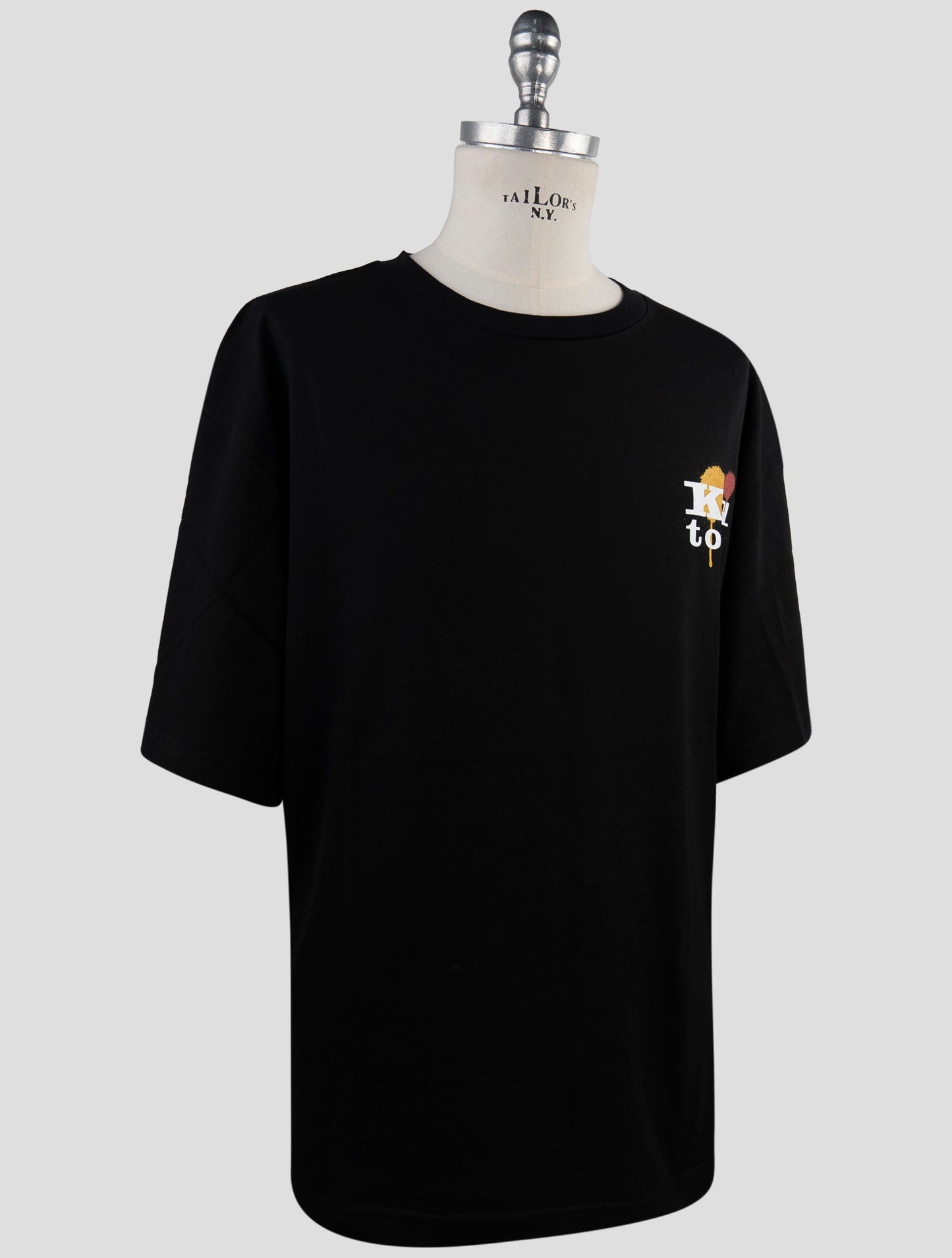Kiton Black Cotton T-Shirt