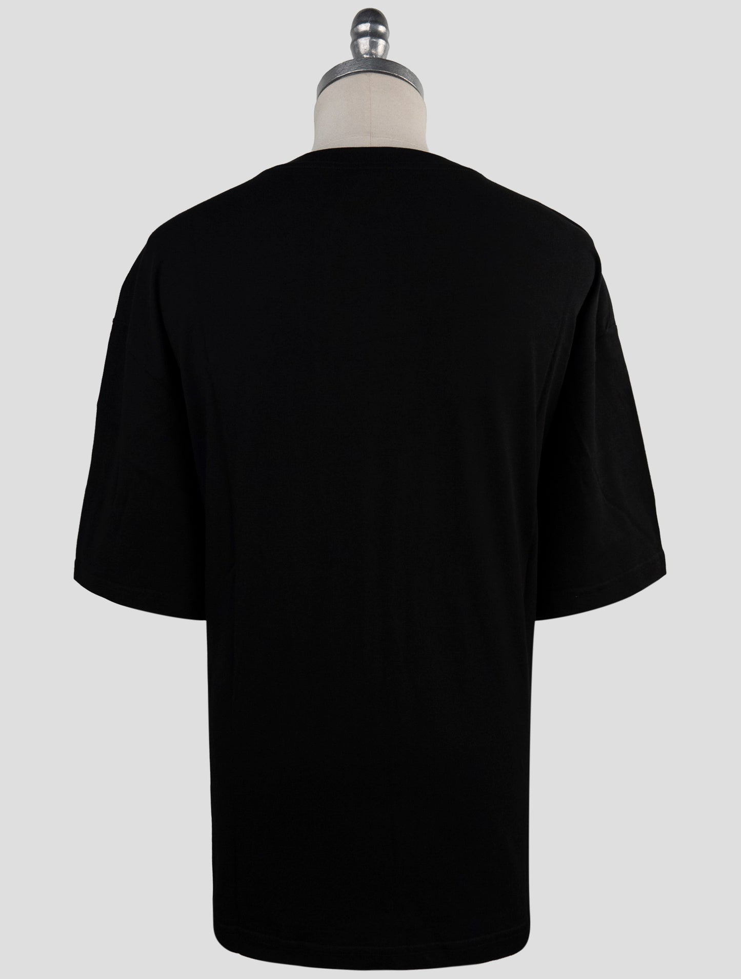 Kiton Black Cotton T-Shirt