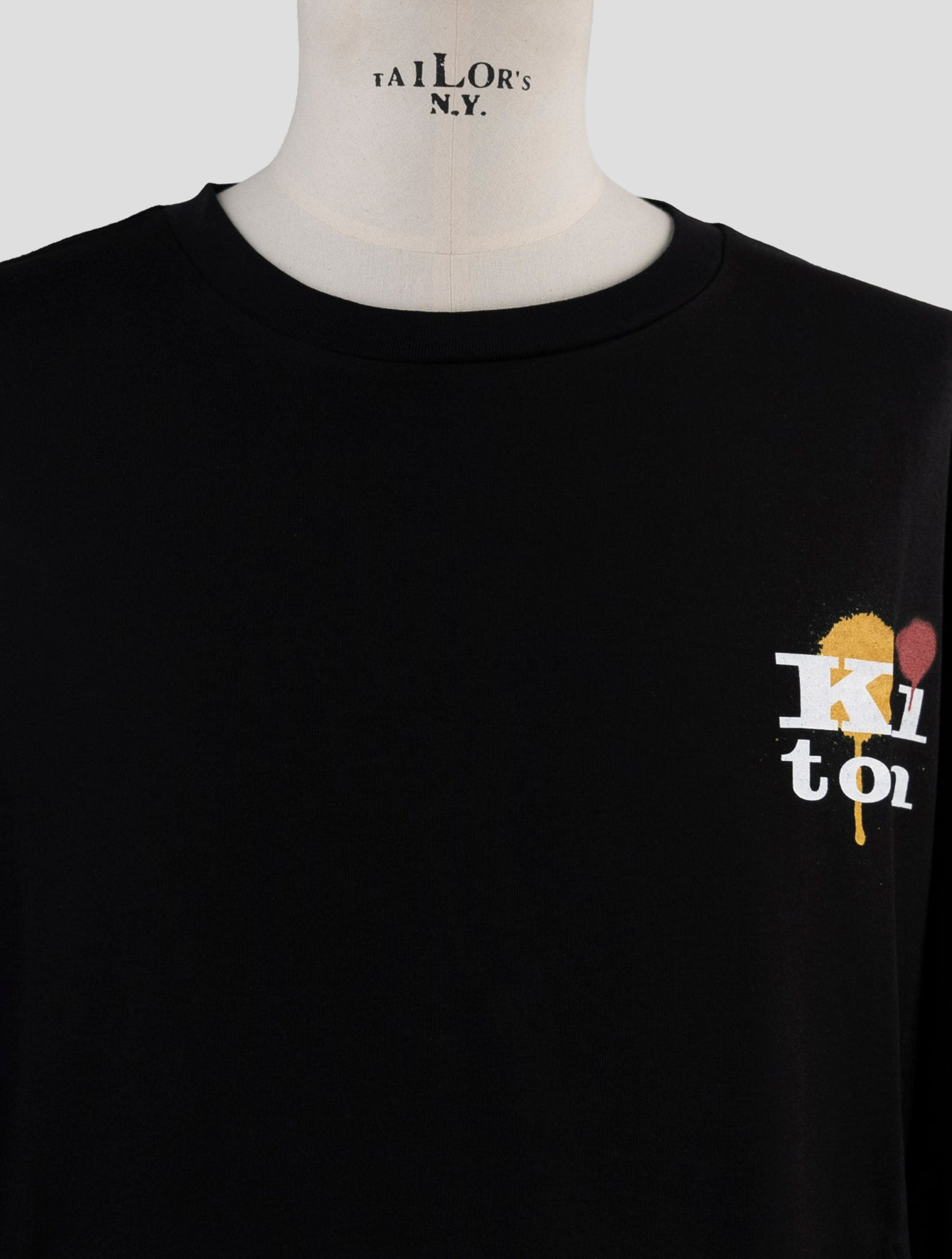 Kiton Black Cotton T-Shirt