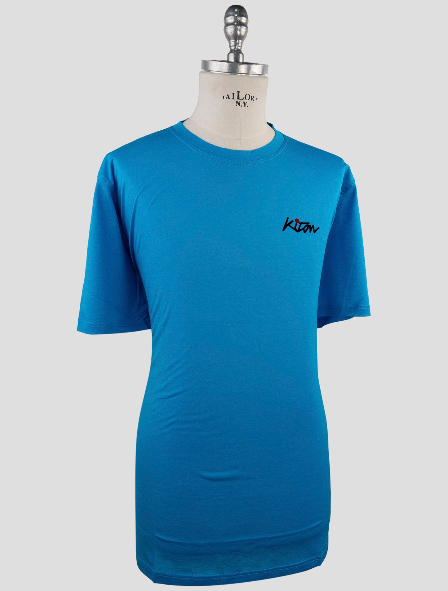 Kiton Light Blue Cotton T-Shirt