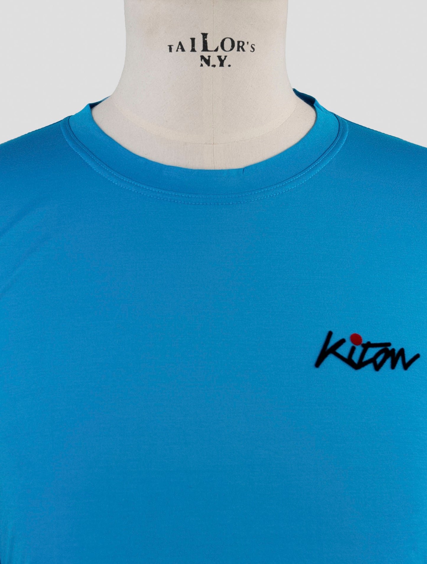 Kiton Light Blue Cotton T-Shirt