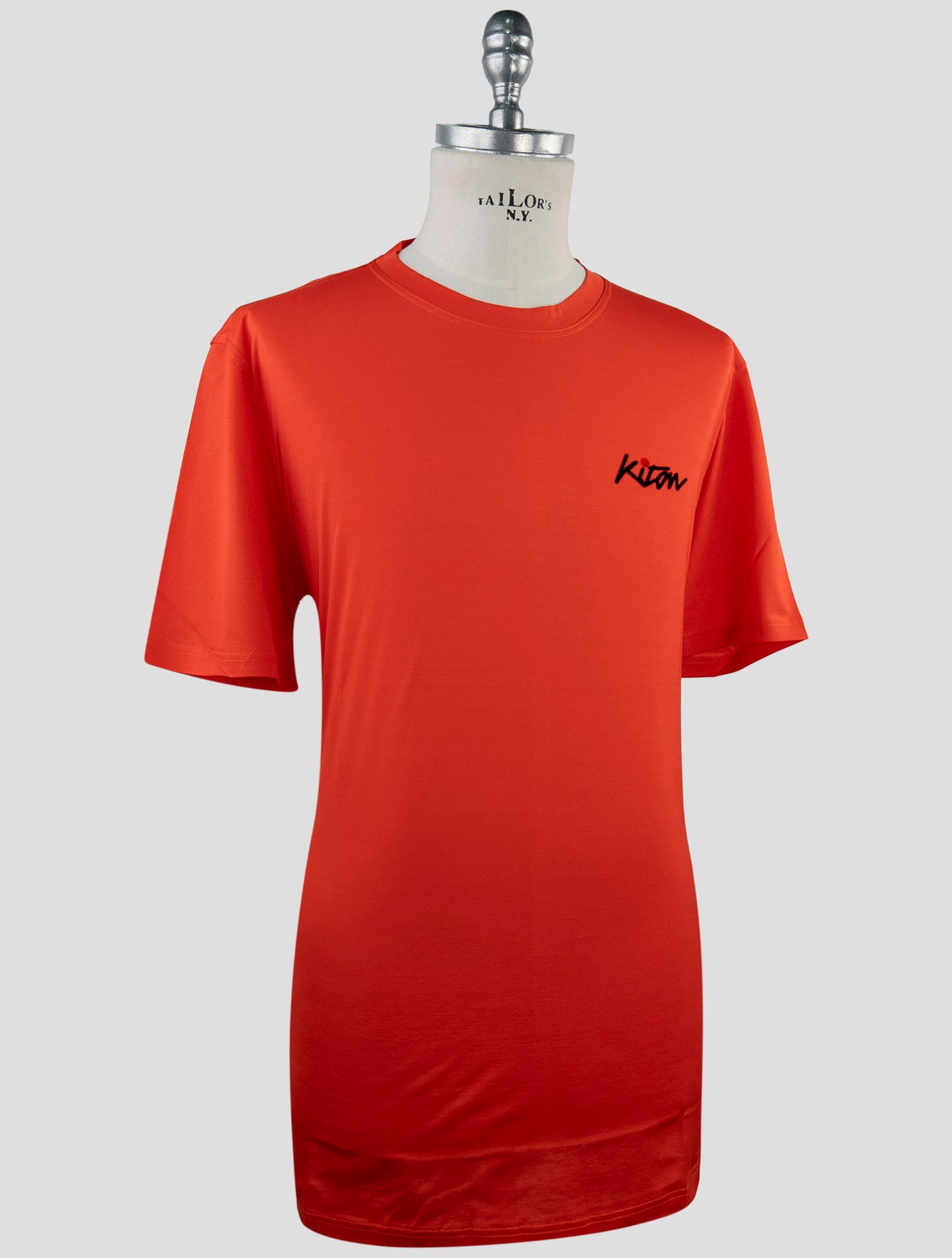 Kiton Orange Cotton T-Shirt