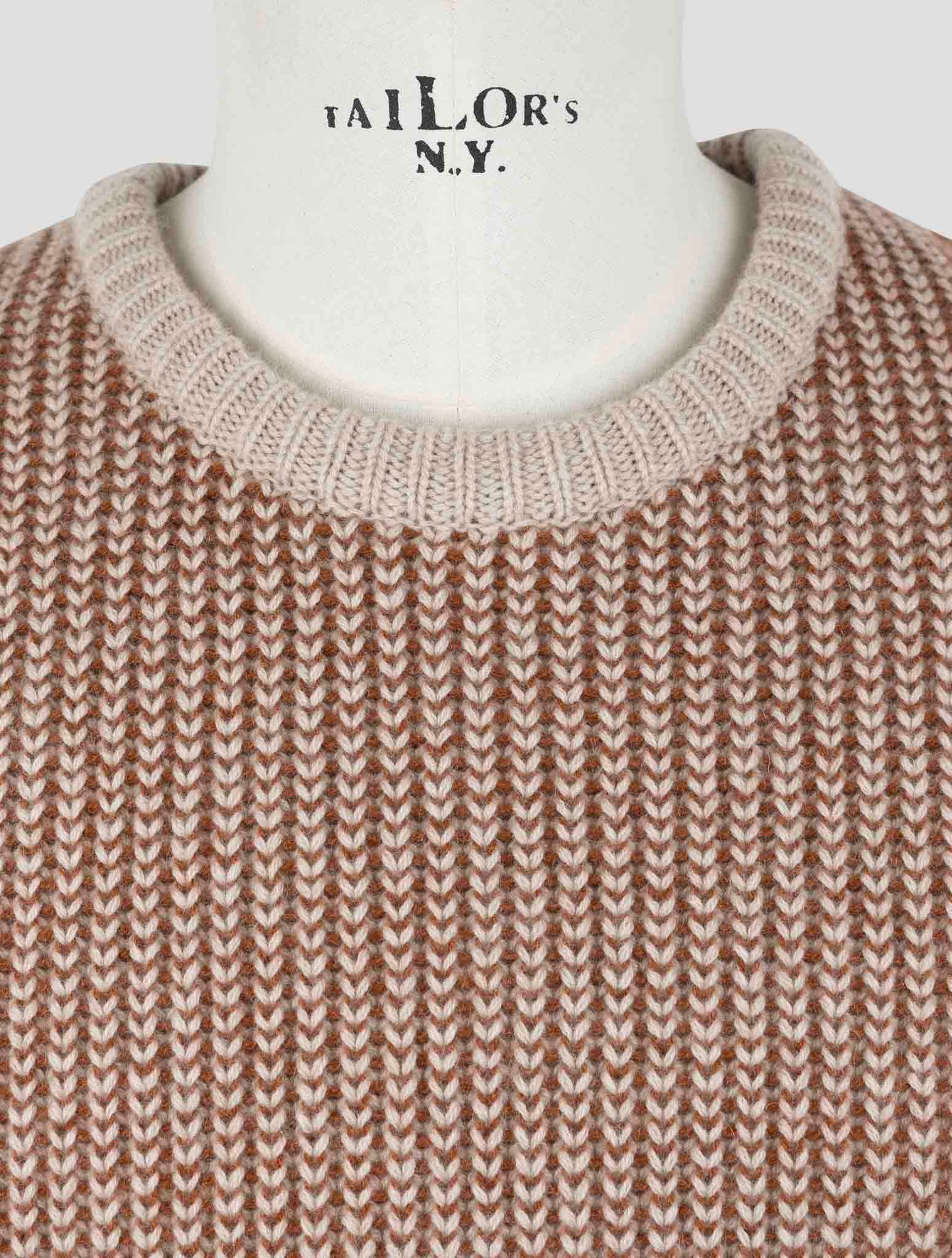 Kiton Beige Cashmere Sweater Crewneck