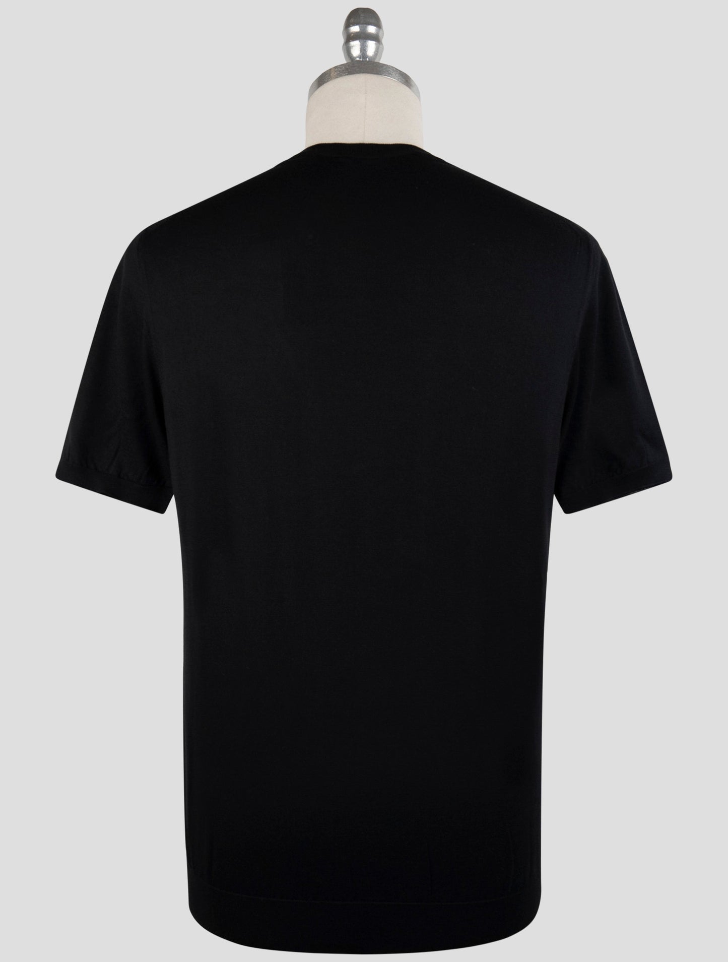 Kiton Black Cotton T-Shirt