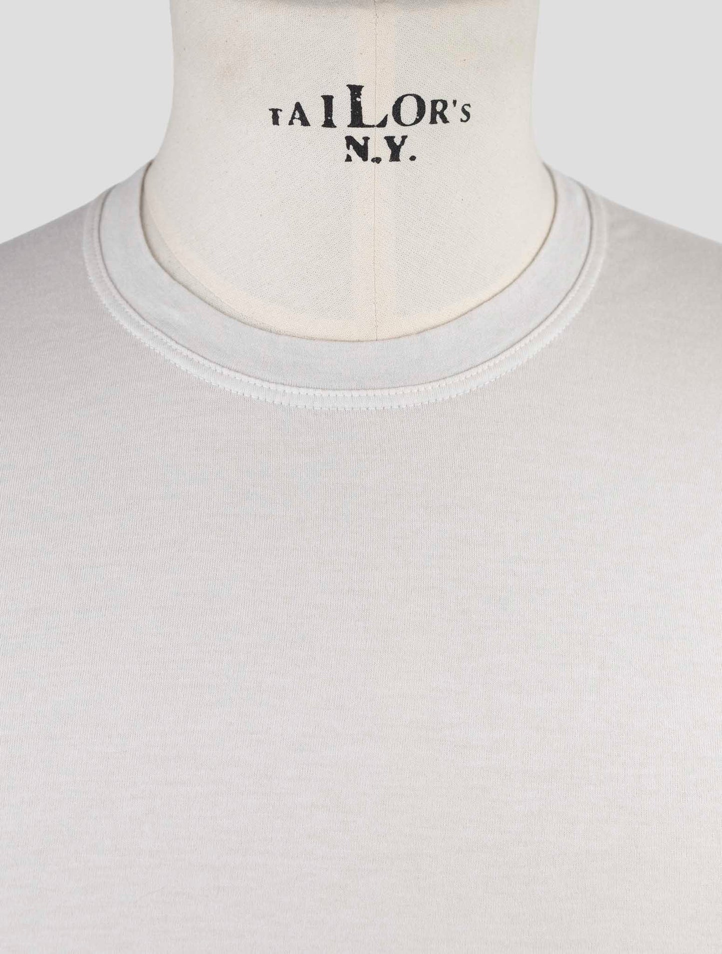 Kiton Gray Cotton Cashmere T-Shirt