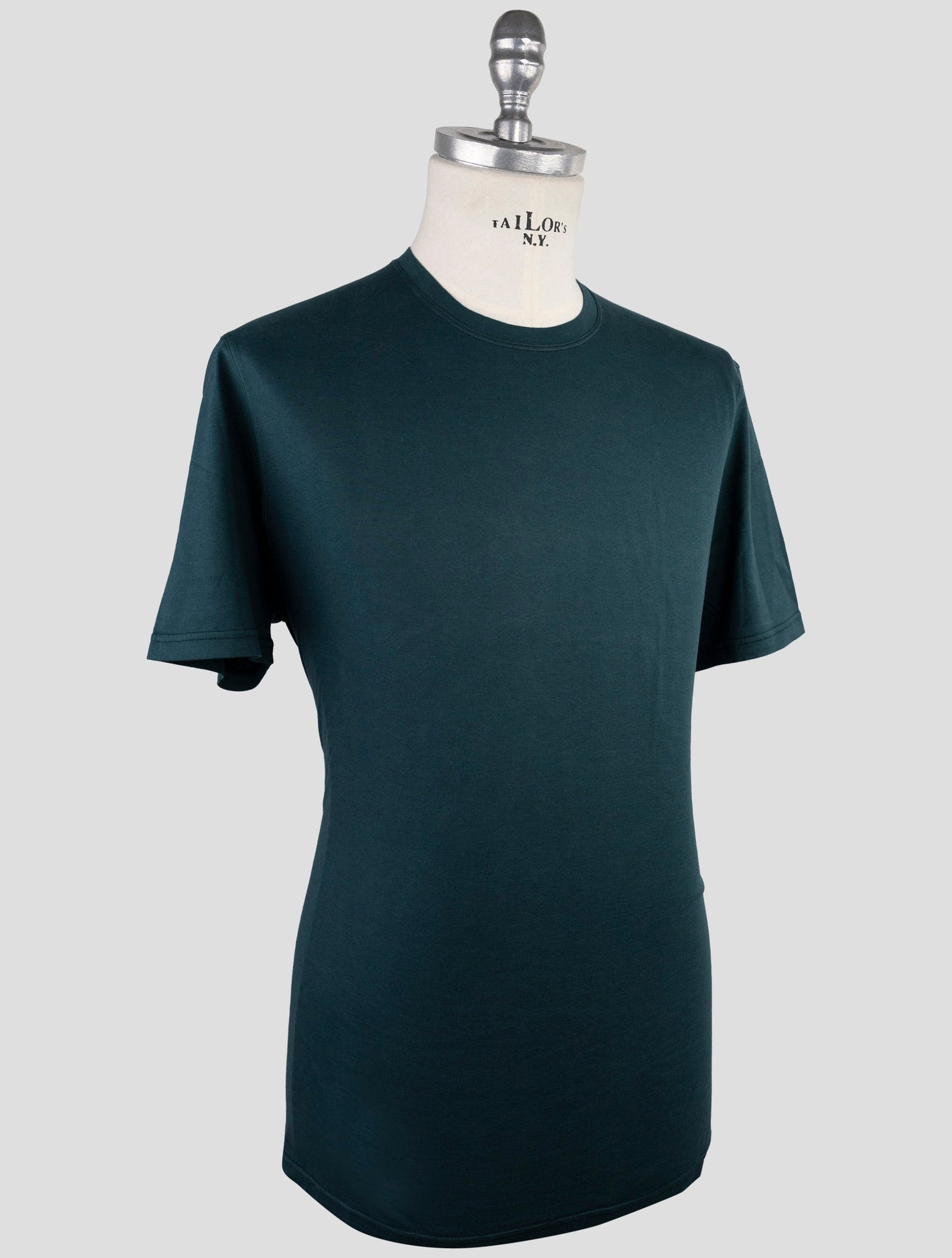 Kiton Green Cotton Cashmere T-Shirt