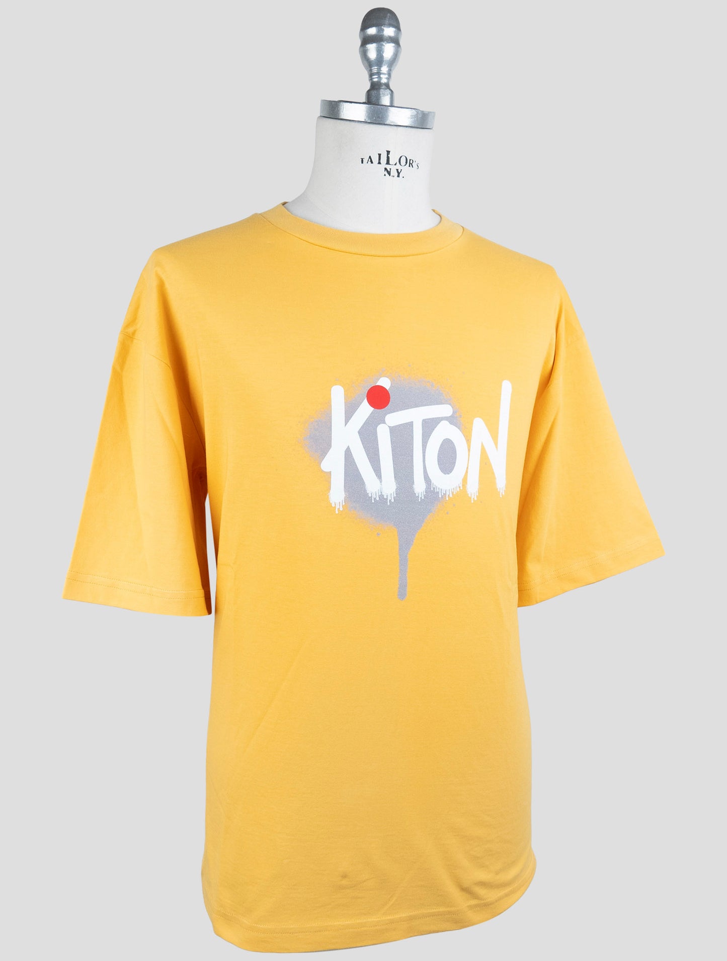 Kiton Yellow Cotton T-Shirt