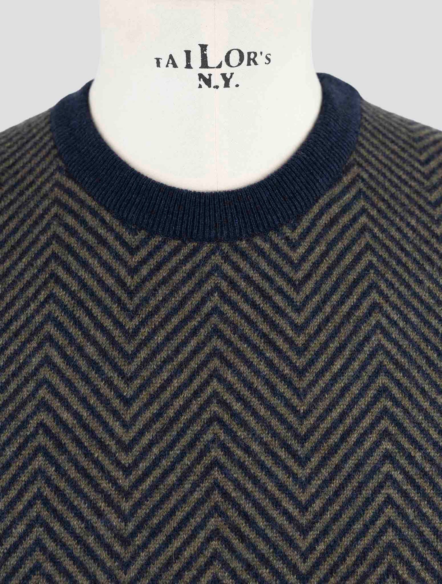 Kiton Blue Green Cashmere Sweater Crewneck