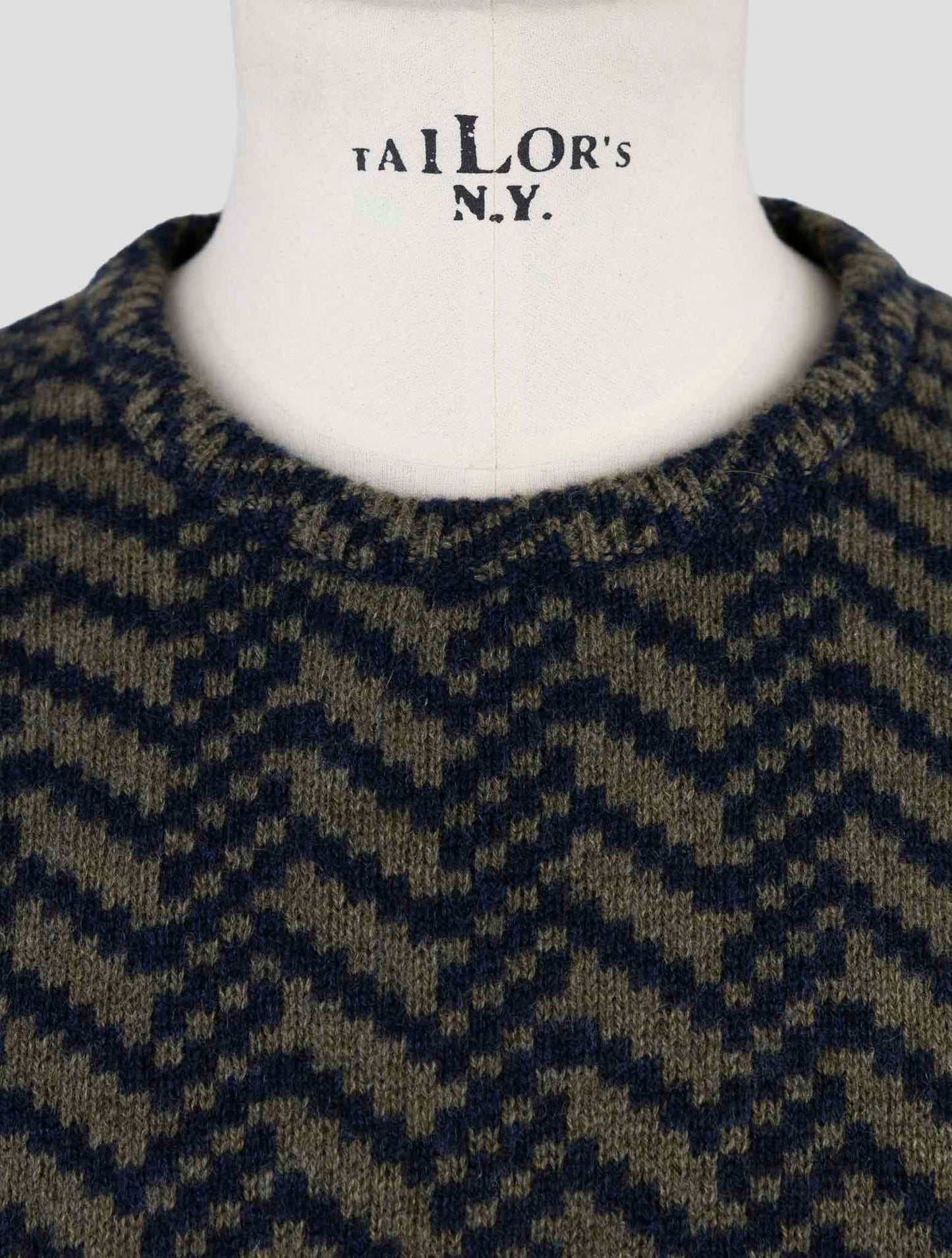 Kiton Blue Green Cashmere Sweater Crewneck