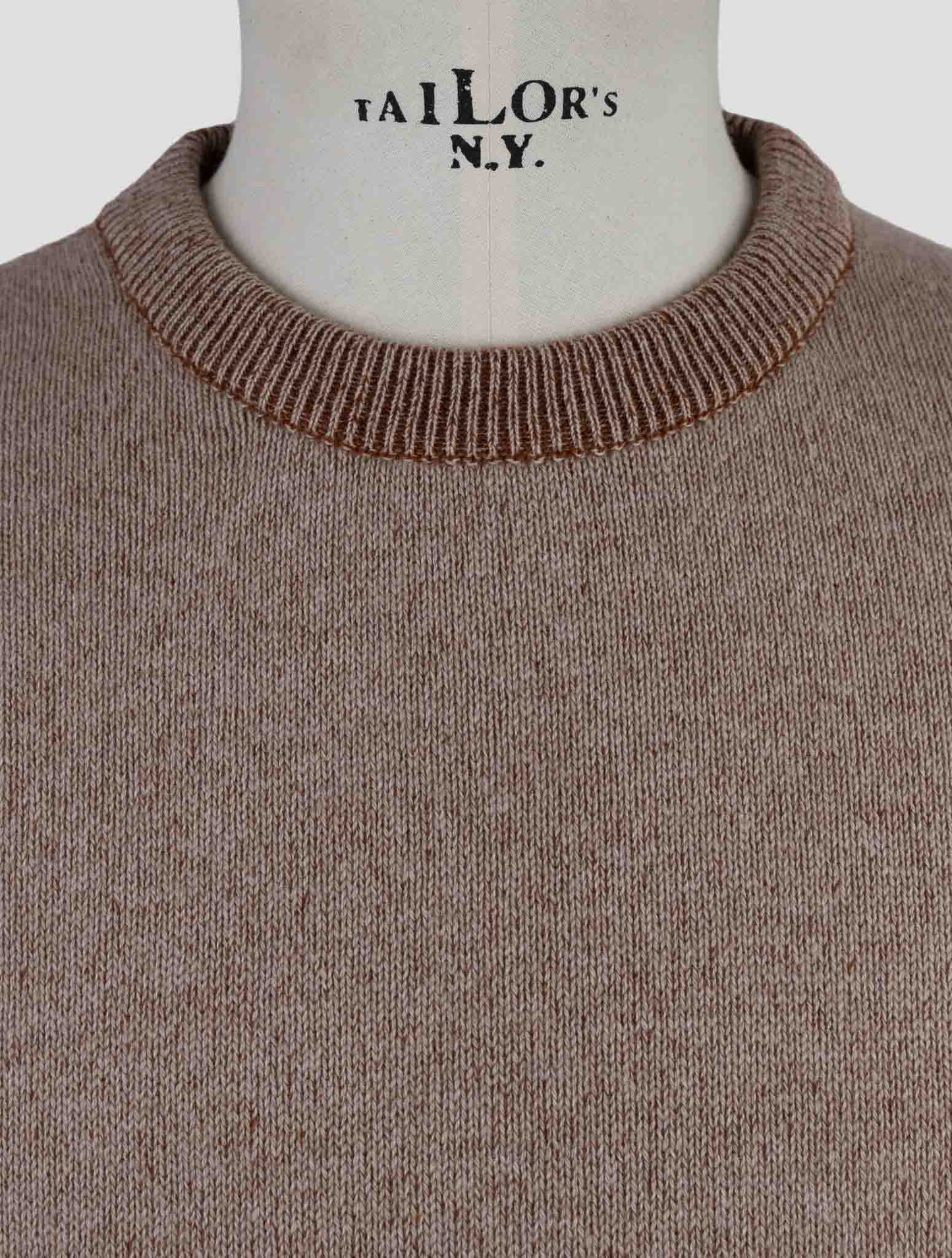 Kiton Beige Cashmere Sweater Crewneck