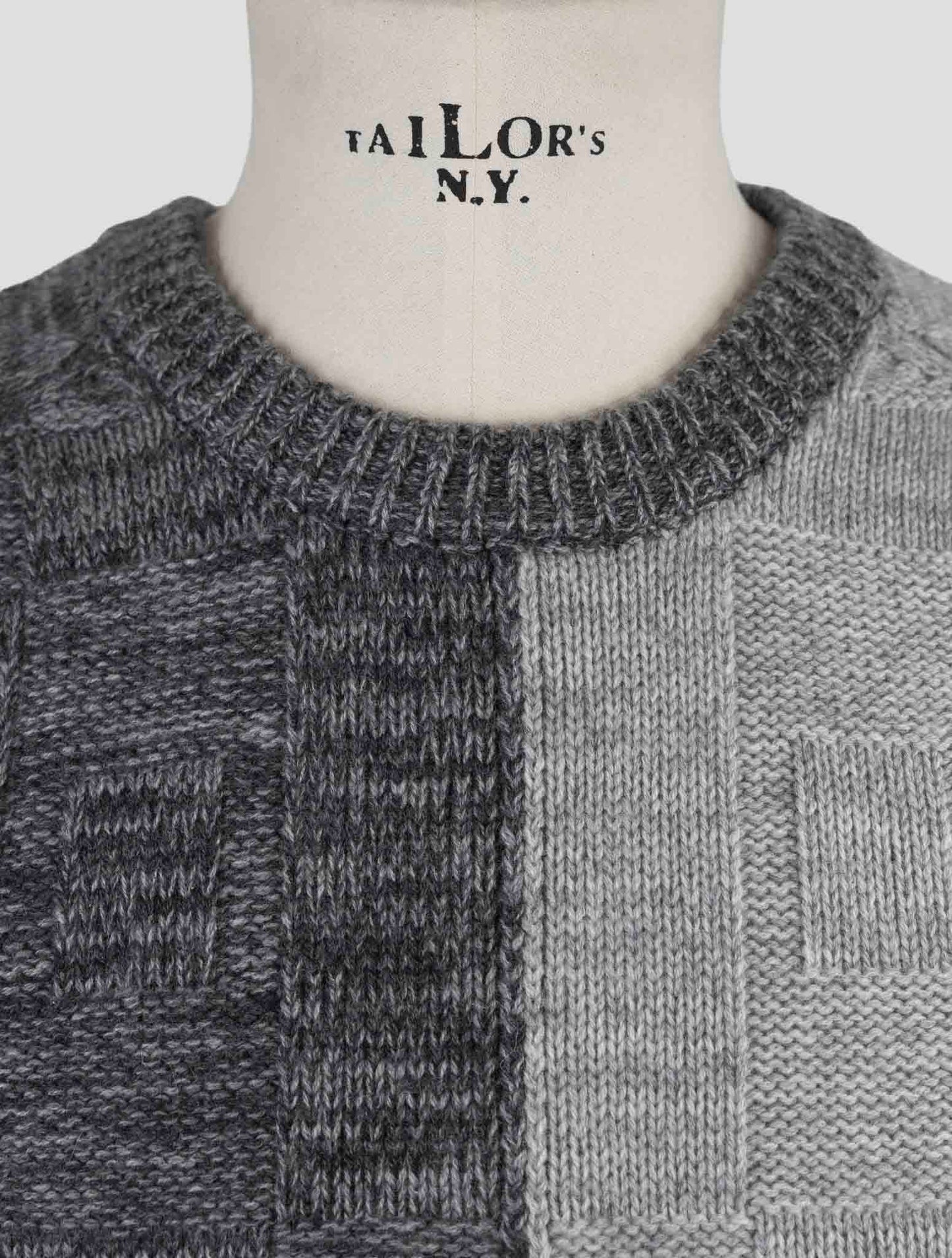 Kiton Gray Cashmere Sweater Crewneck