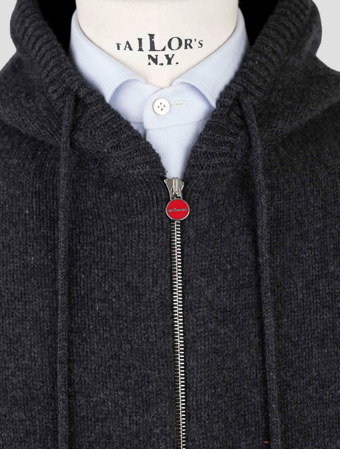 Kiton Multicolor Wool Sweater Hoodie