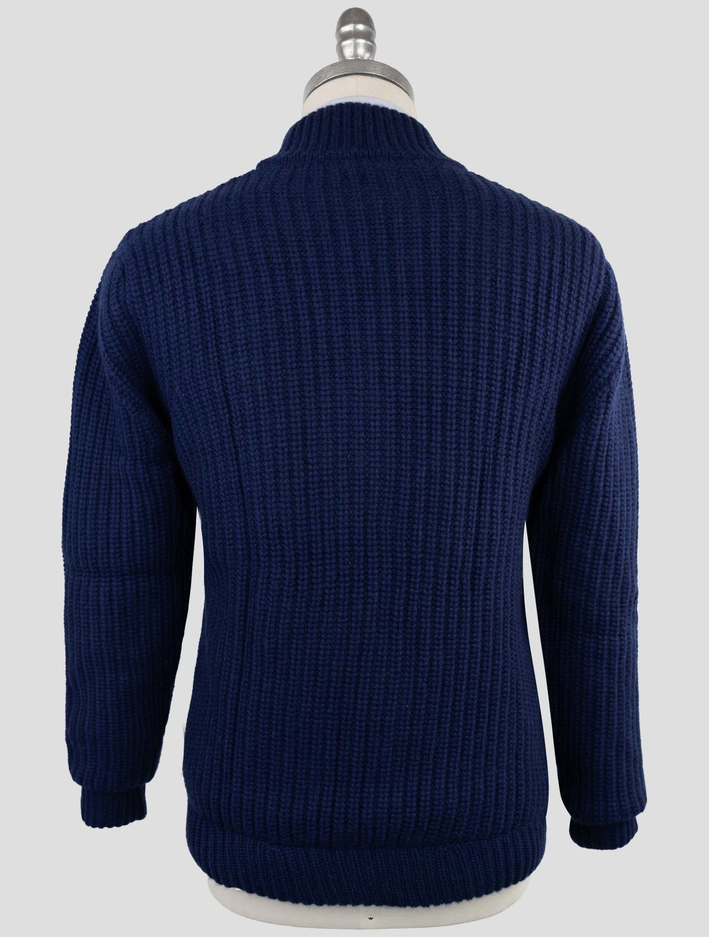Kiton Blue Cashmere Sweater Cardigan