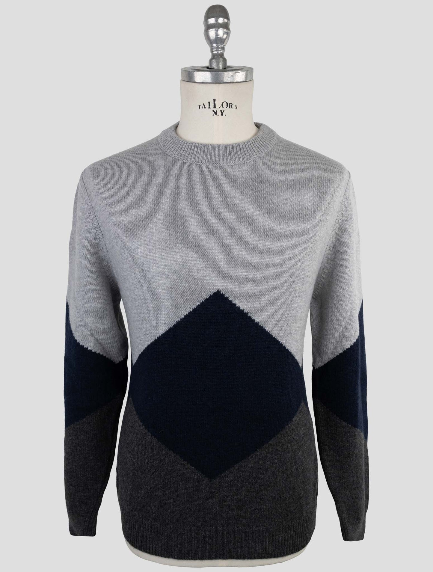 Kiton Multicolor Cashmere Silk Sweater Crewneck