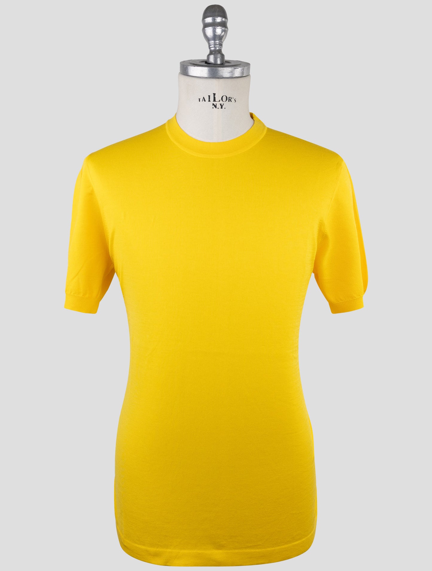 Kiton Yellow Cotton T-Shirt